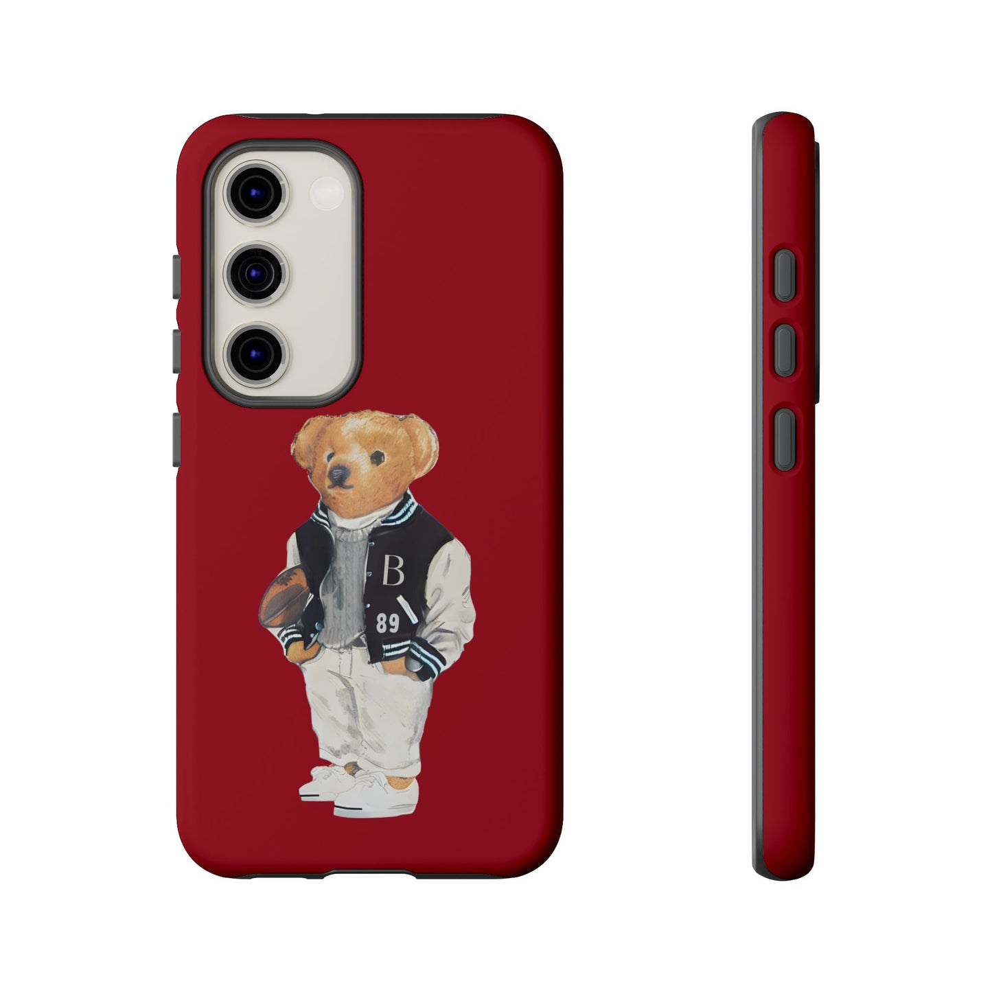 Red Tough Bear Phone Case