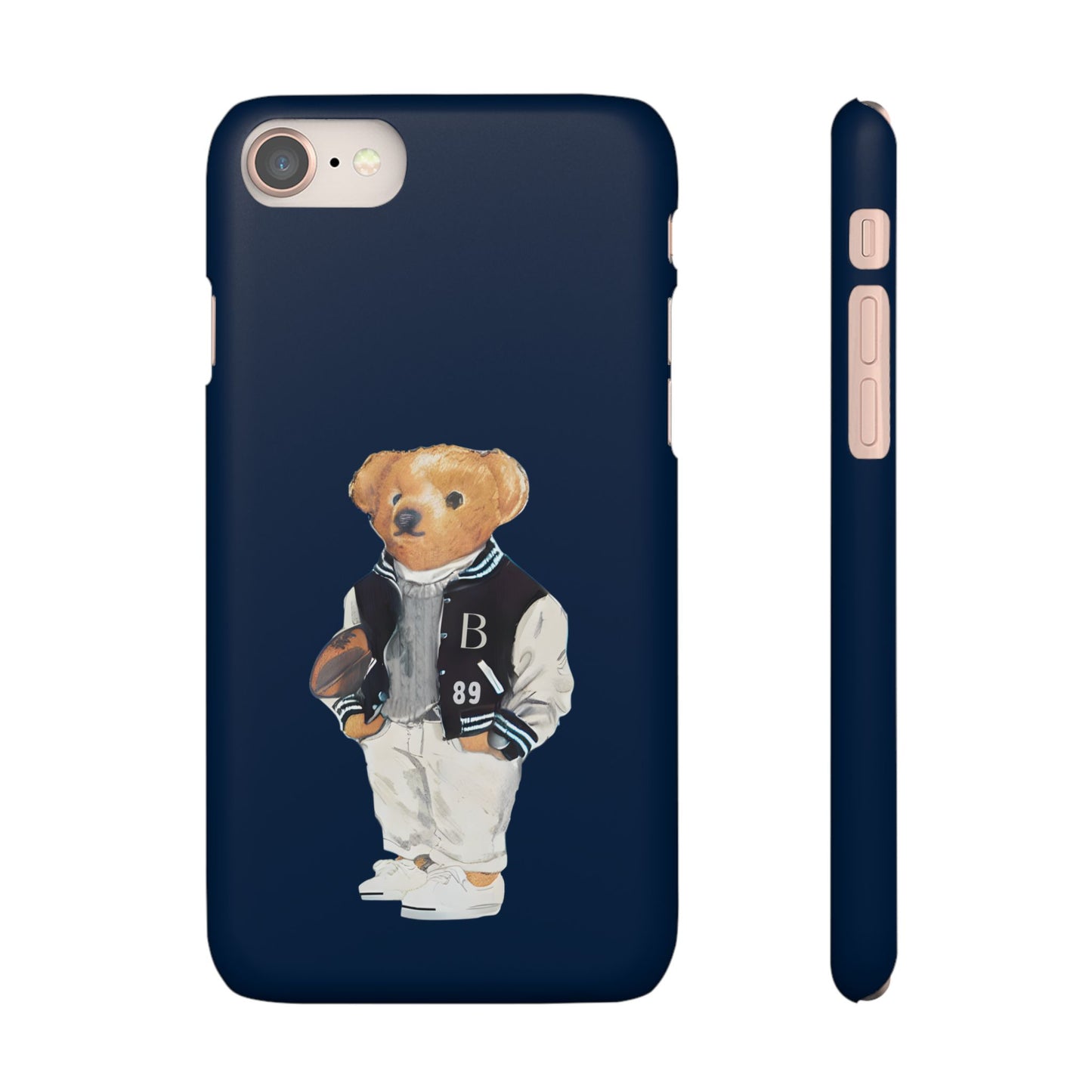 Dark Blue Bear Snap Case – Bold & Stylish