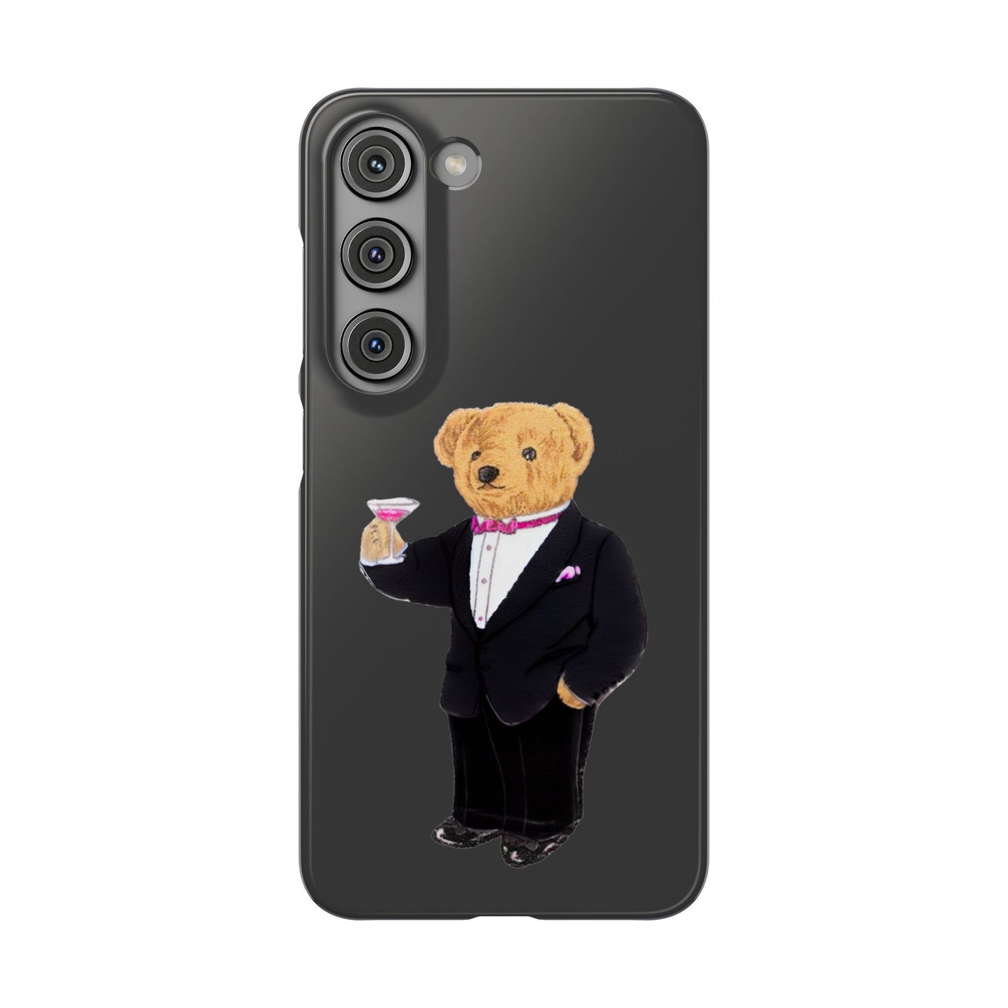 Light Black Bear Snap Case – Bold & Stylish