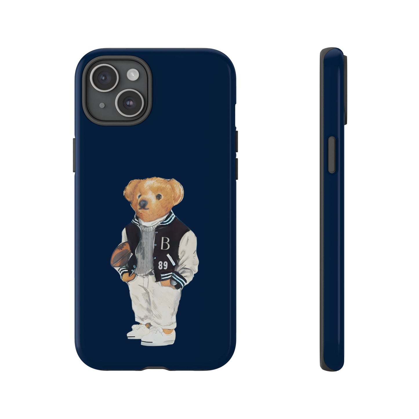 Dark Blue Tough Bear Phone Case