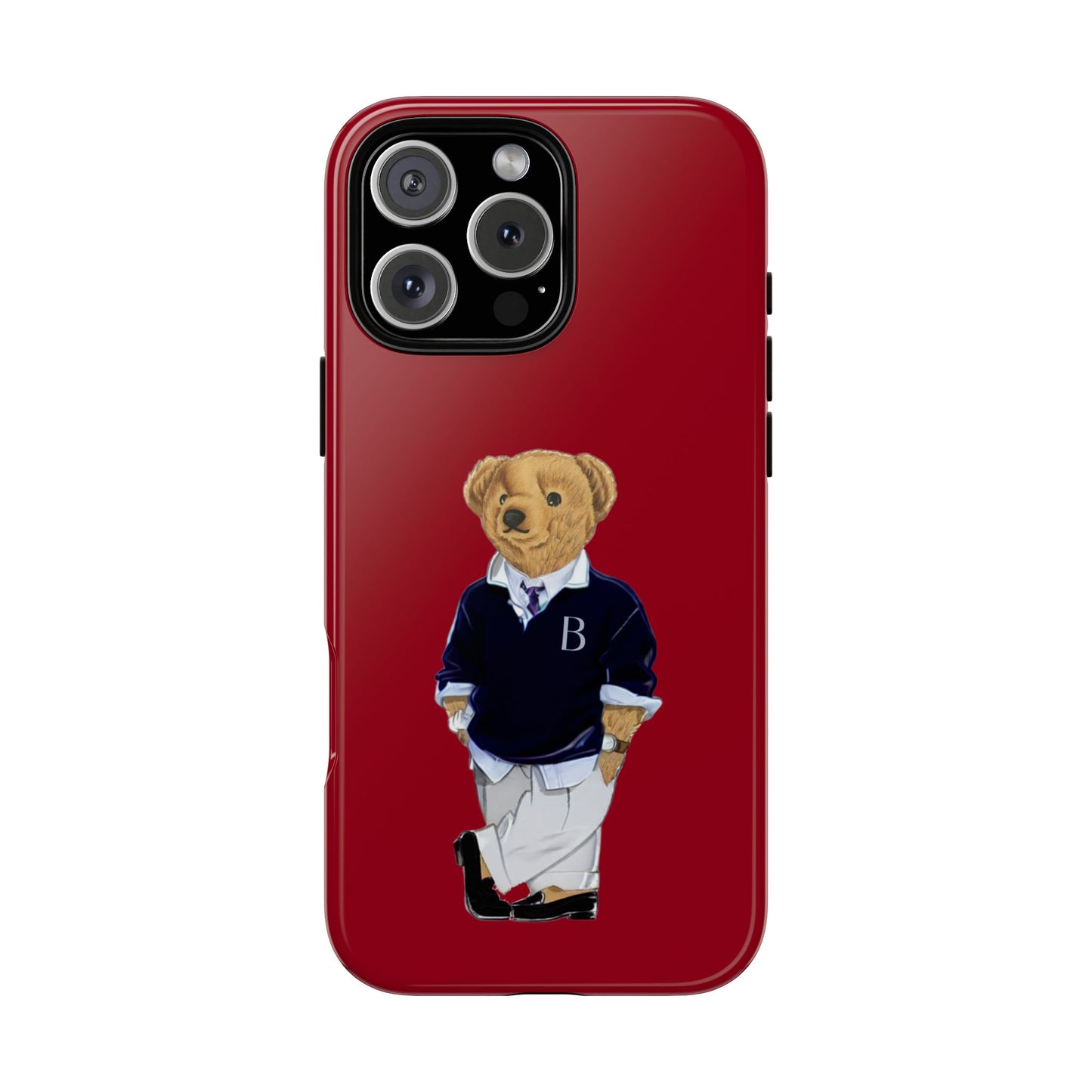 Red Bear Though Phone Case