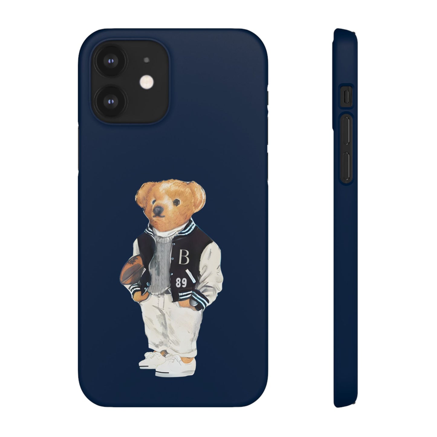 Dark Blue Bear Snap Case – Bold & Stylish