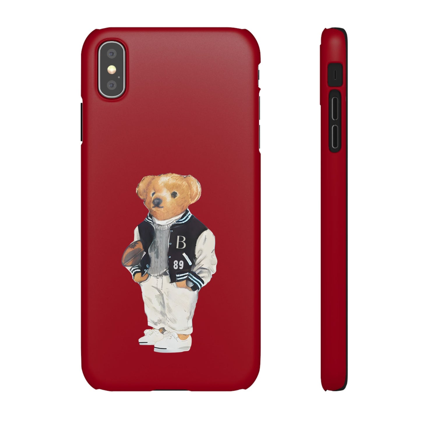 Red Bear Snap Case – Bold & Stylish