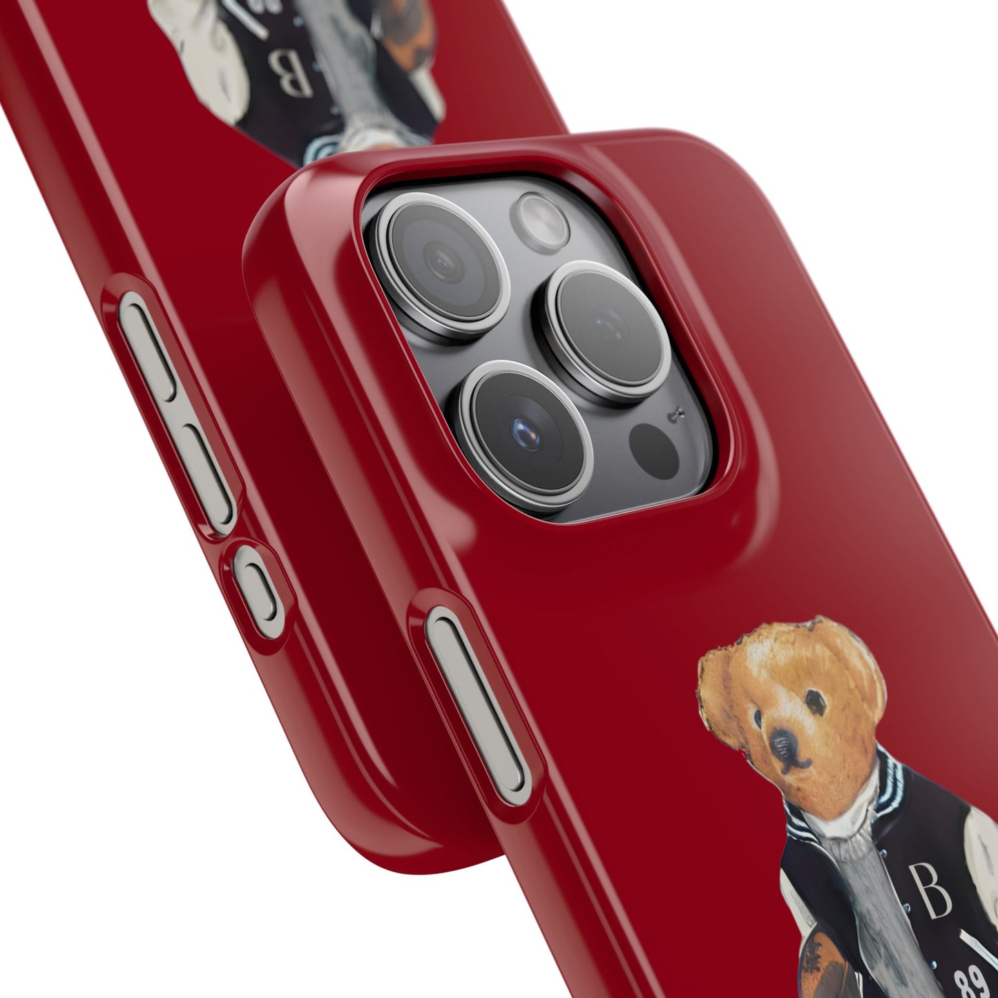 Red Bear Snap Case – Bold & Stylish