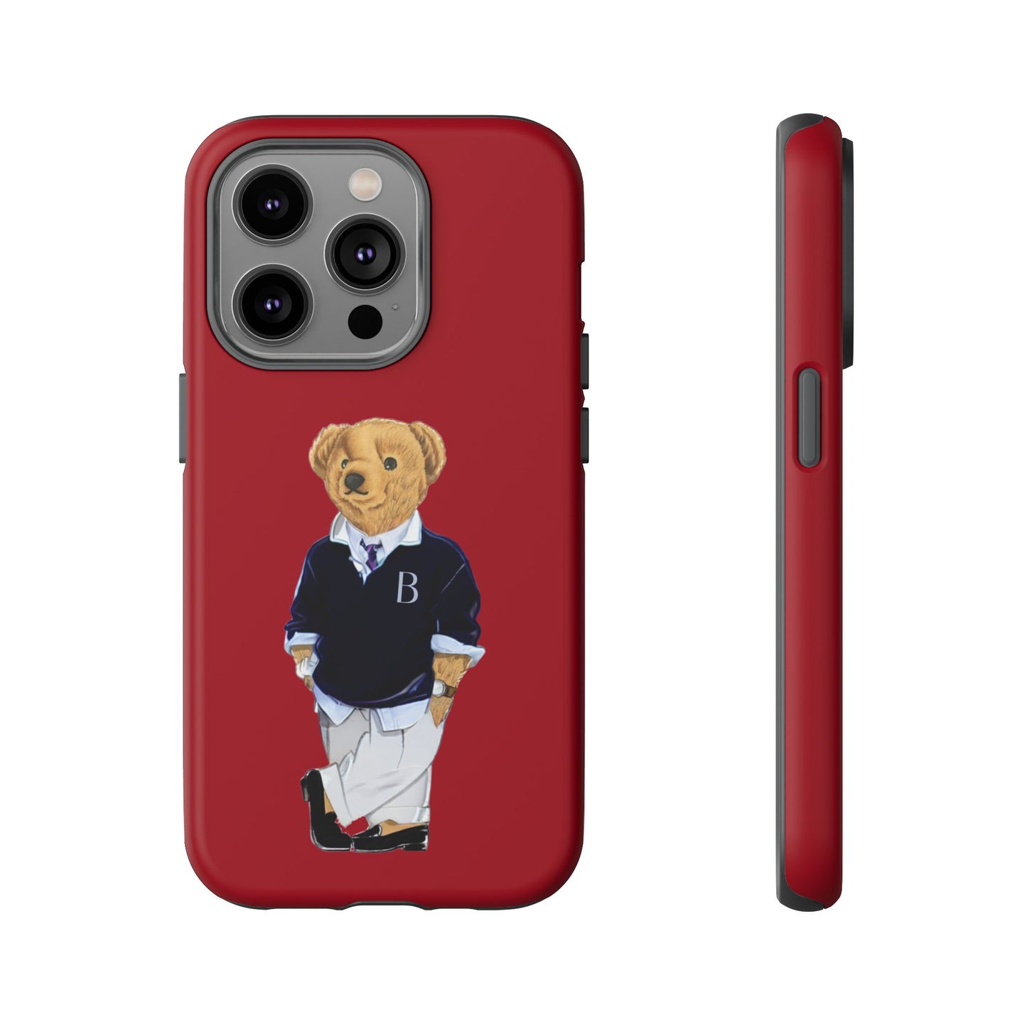 Red Bear Though Phone Case