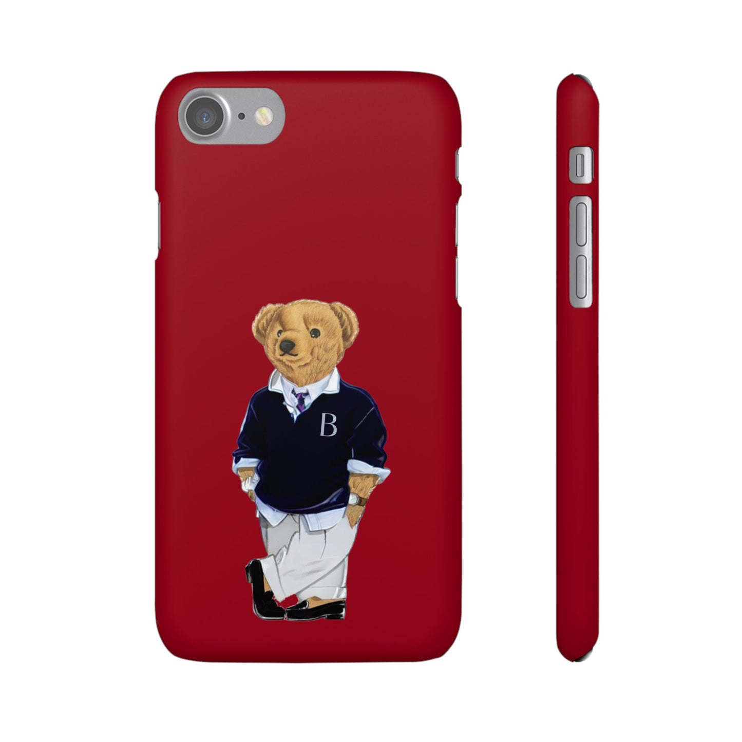 Red Bear Snap Case – Bold & Stylish