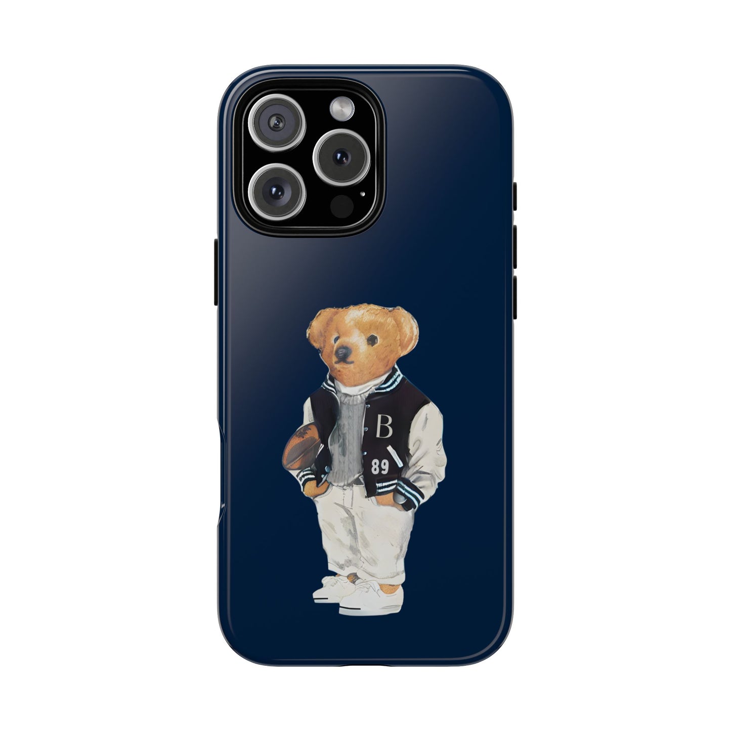 Dark Blue Tough Bear Phone Case