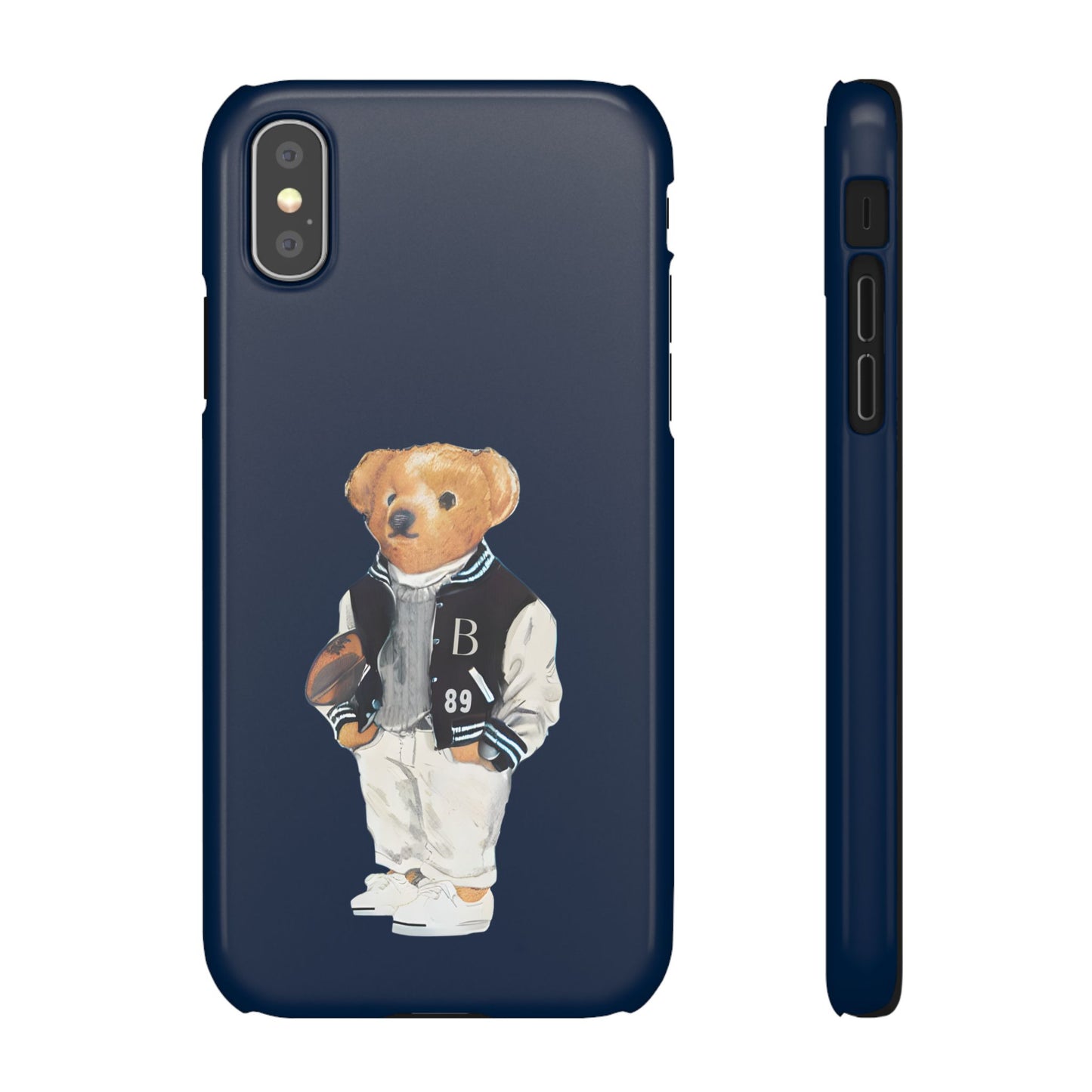 Dark Blue Bear Snap Case – Bold & Stylish