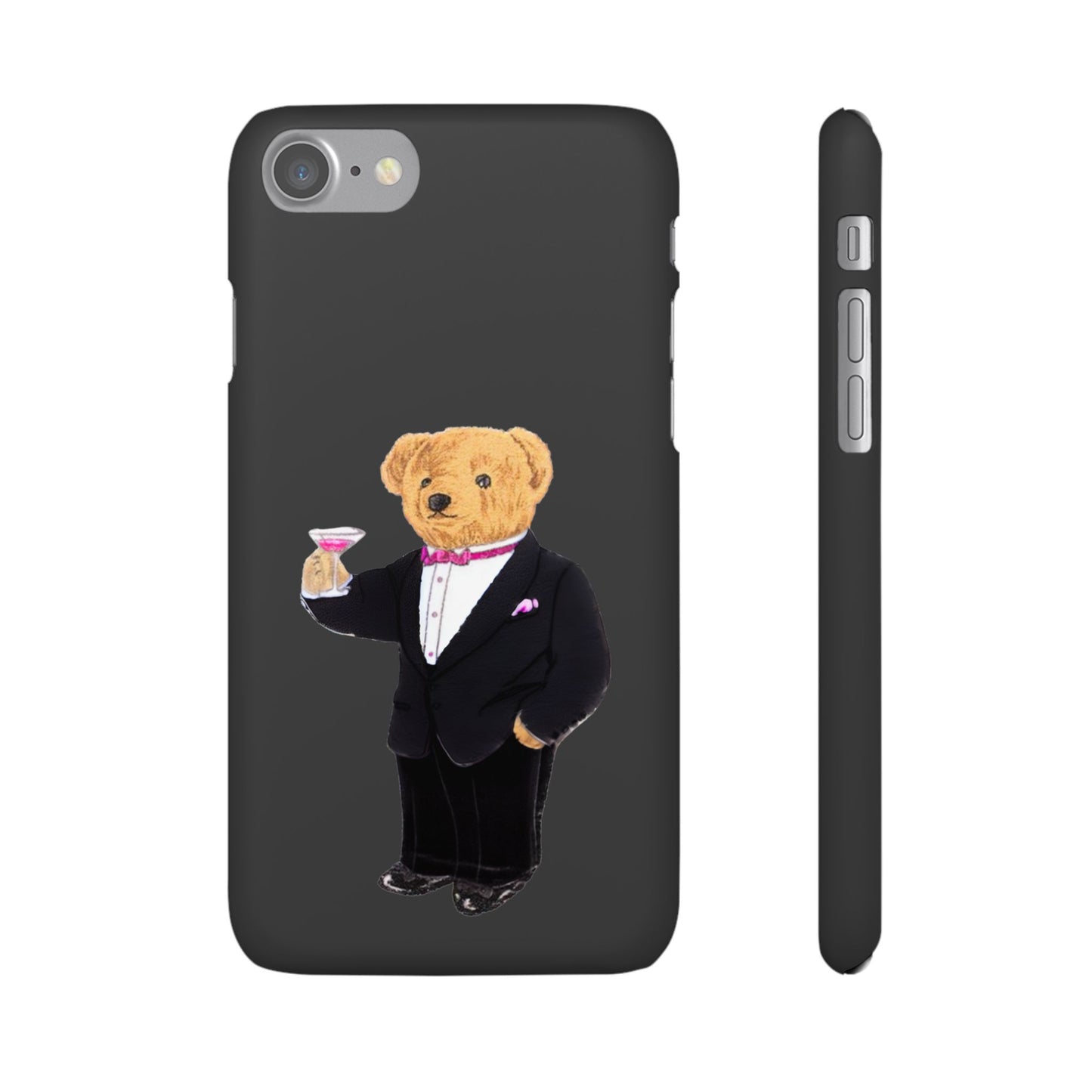 Light Black Bear Snap Case – Bold & Stylish