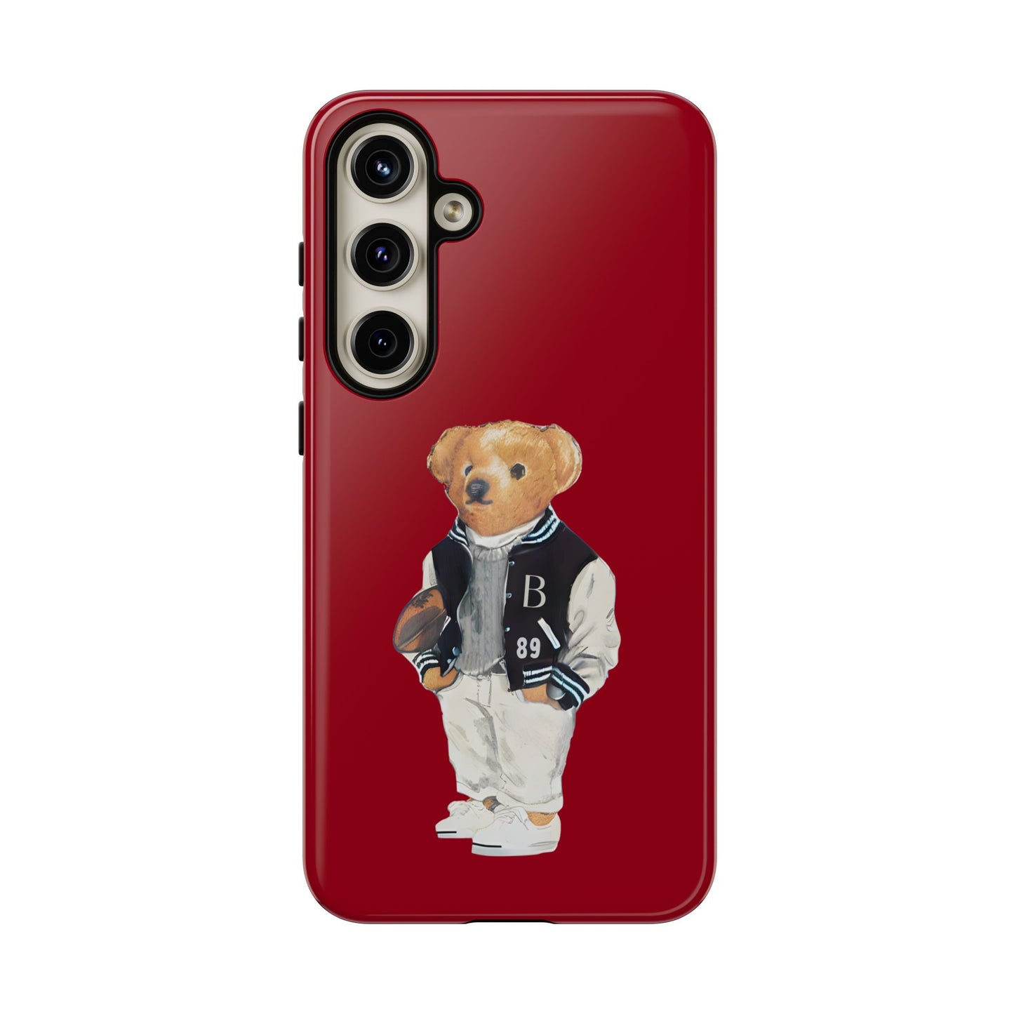 Red Tough Bear Phone Case