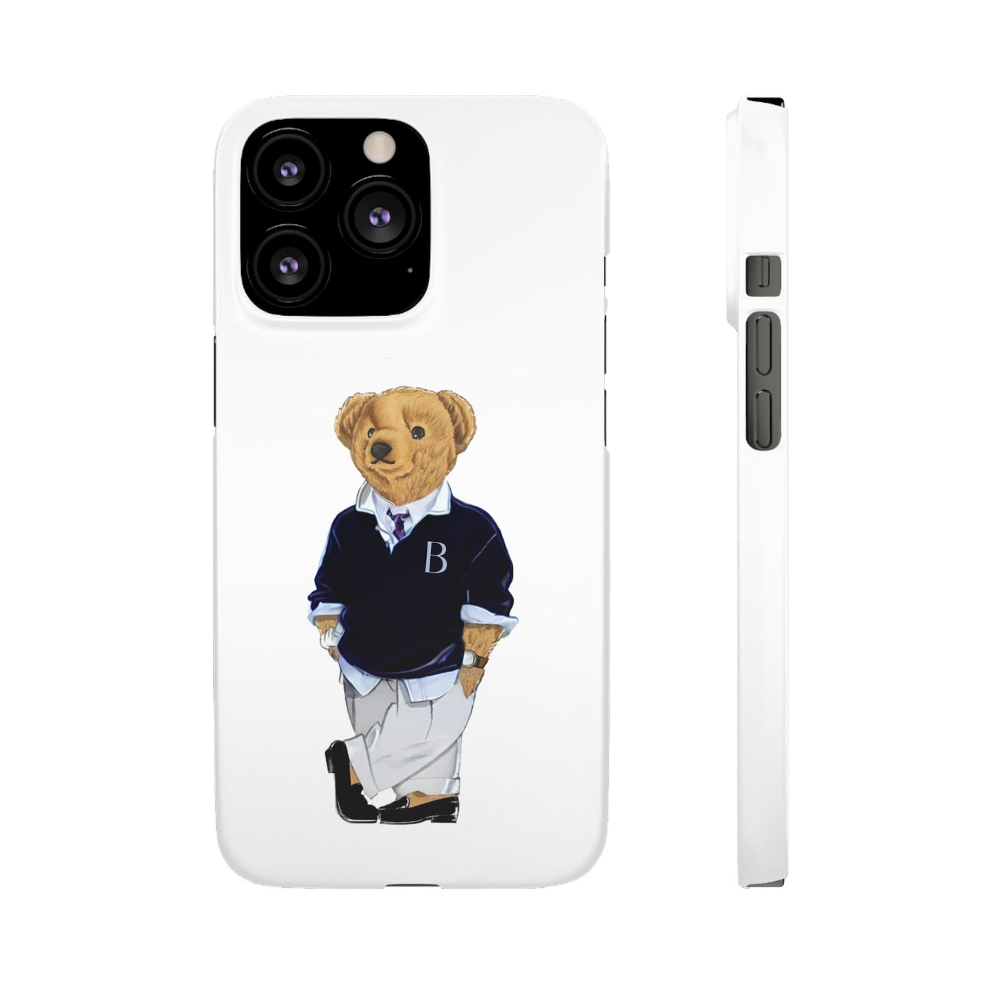 White Bear Snap Case – Bold & Stylish