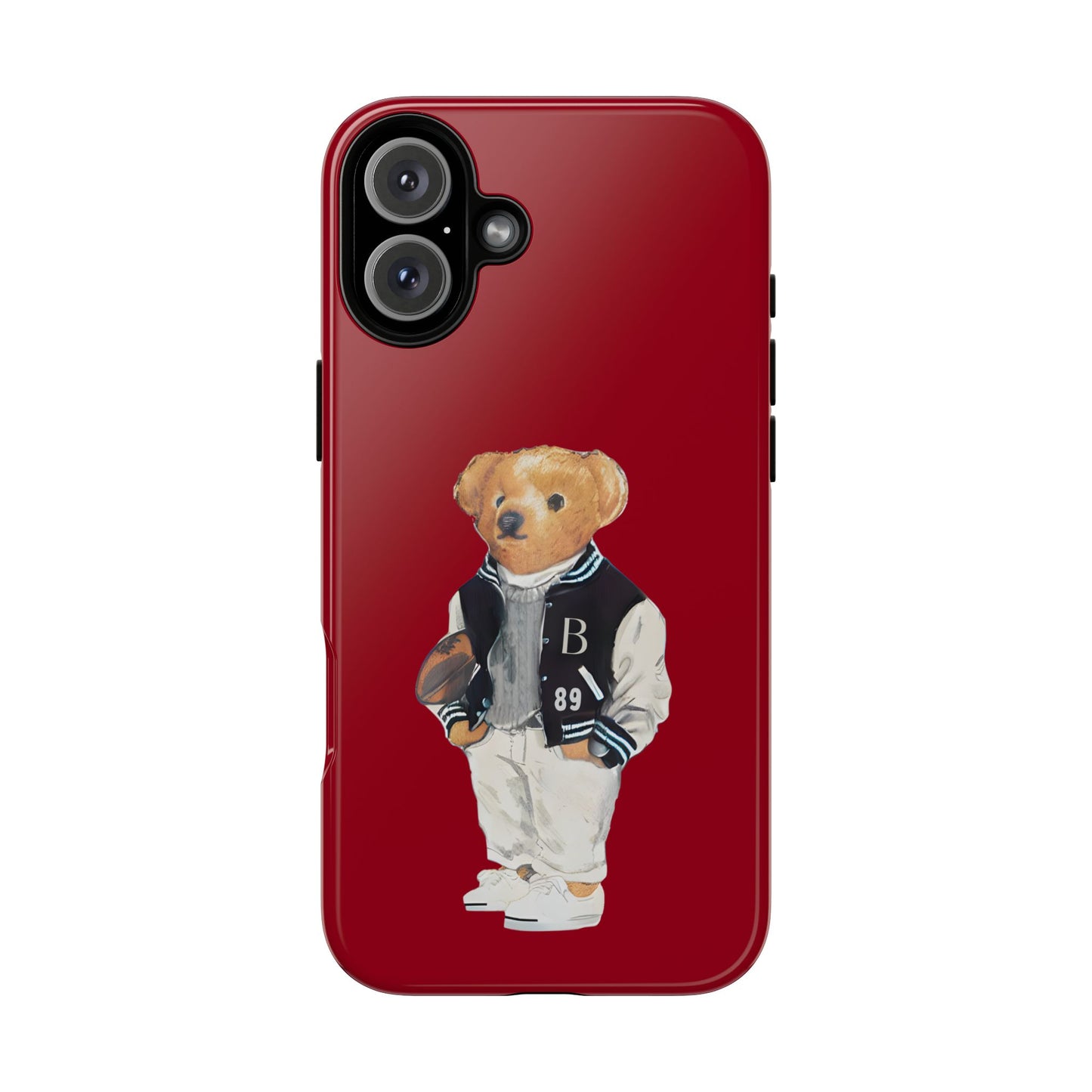 Red Tough Bear Phone Case