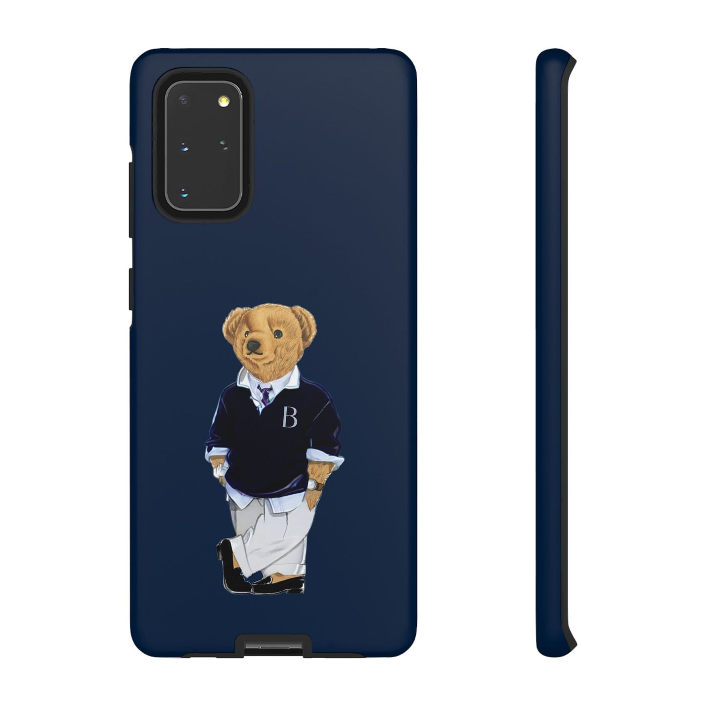 Dark Blue Bear Though Phone Case