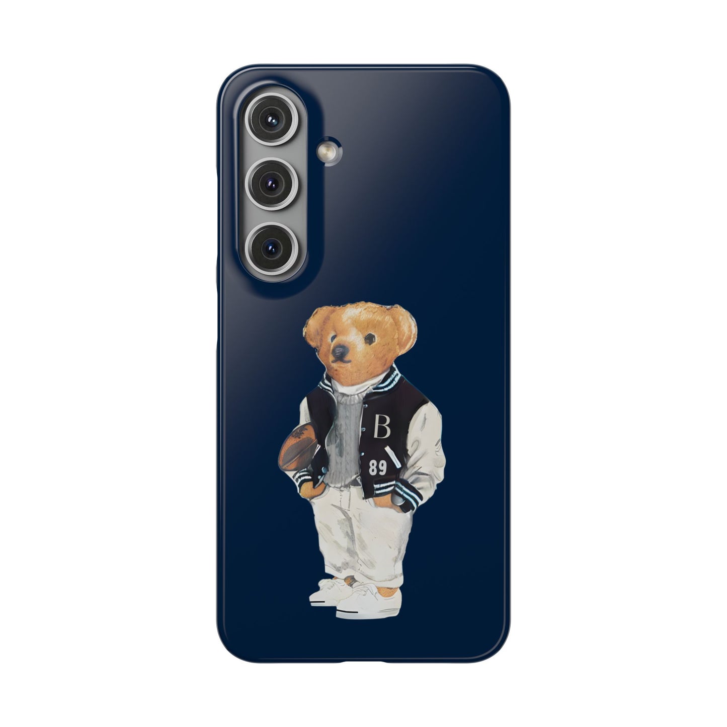 Dark Blue Bear Snap Case – Bold & Stylish