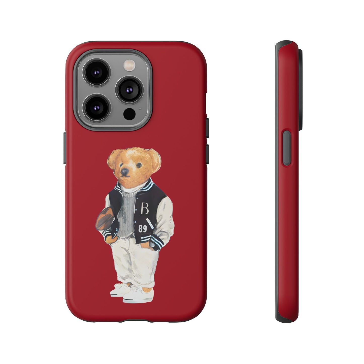 Red Tough Bear Phone Case