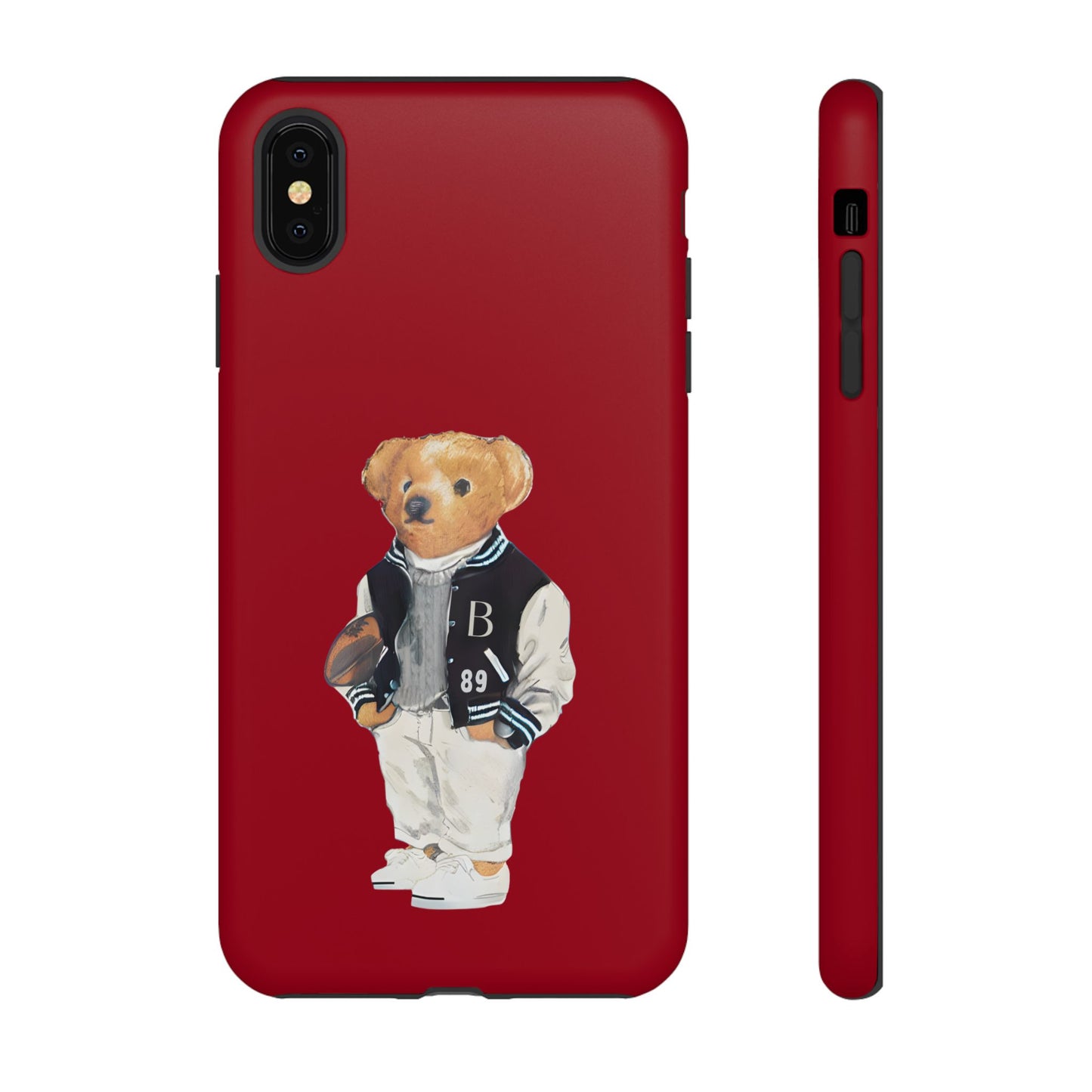 Red Tough Bear Phone Case