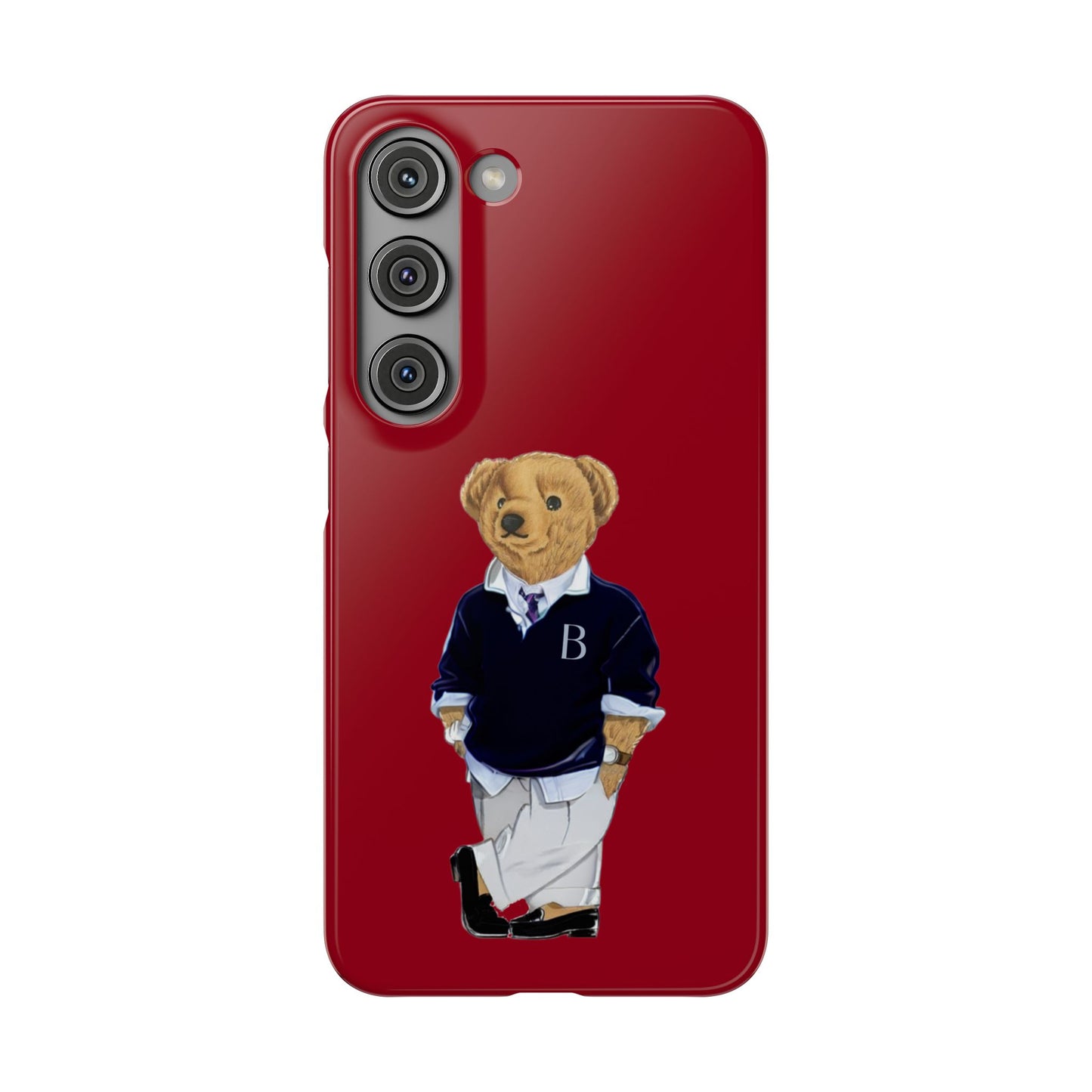 Red Bear Snap Case – Bold & Stylish