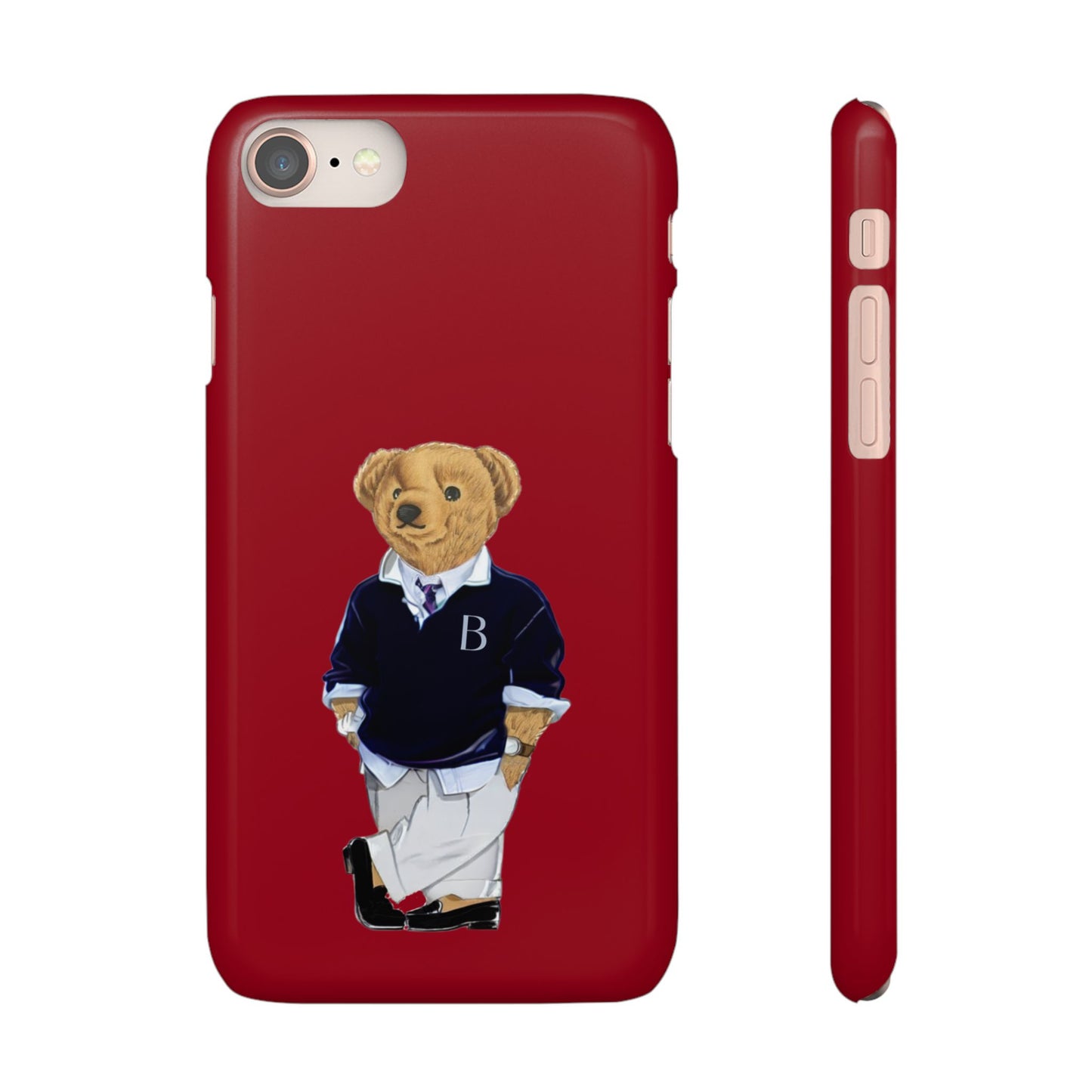 Red Bear Snap Case – Bold & Stylish