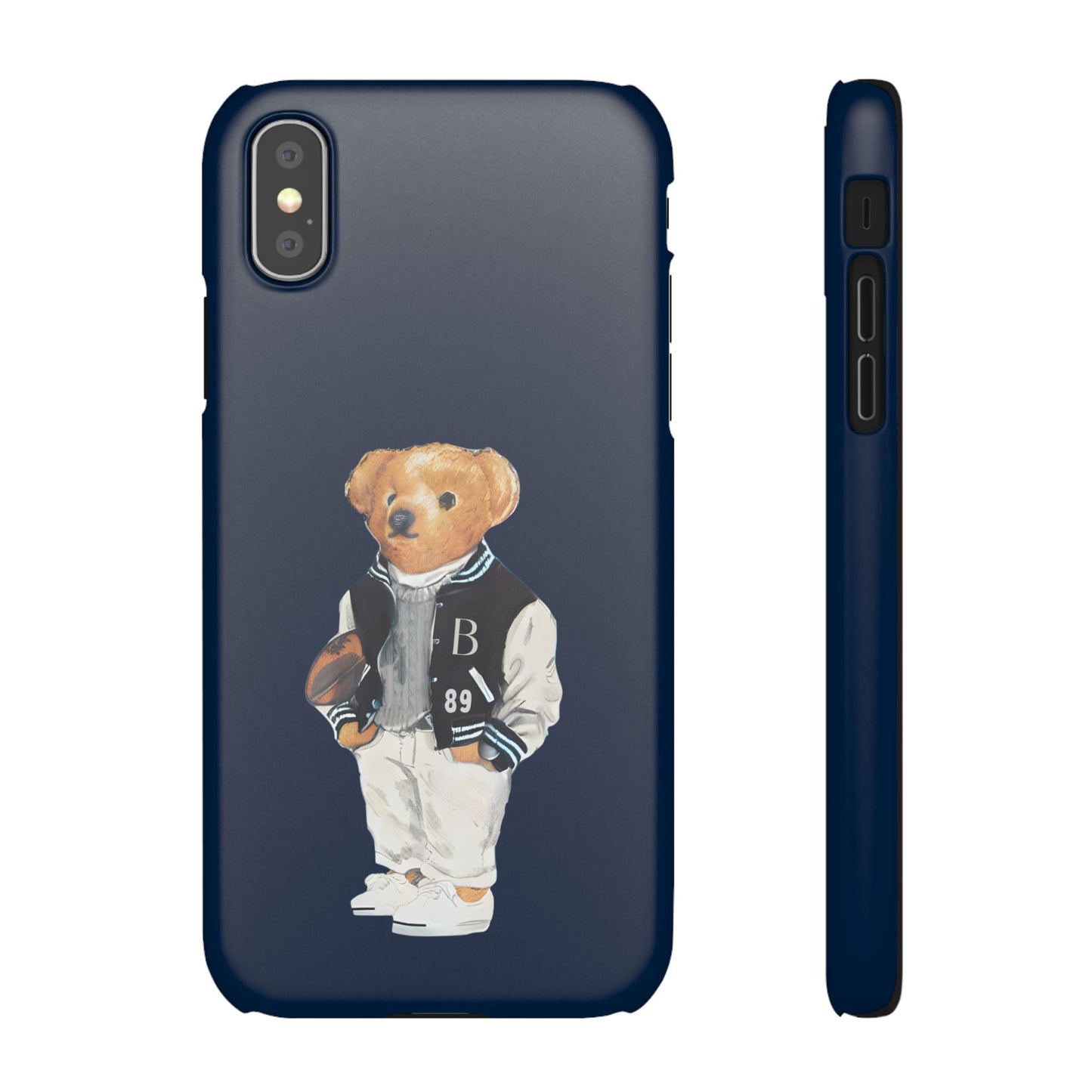 Dark Blue Bear Snap Case – Bold & Stylish