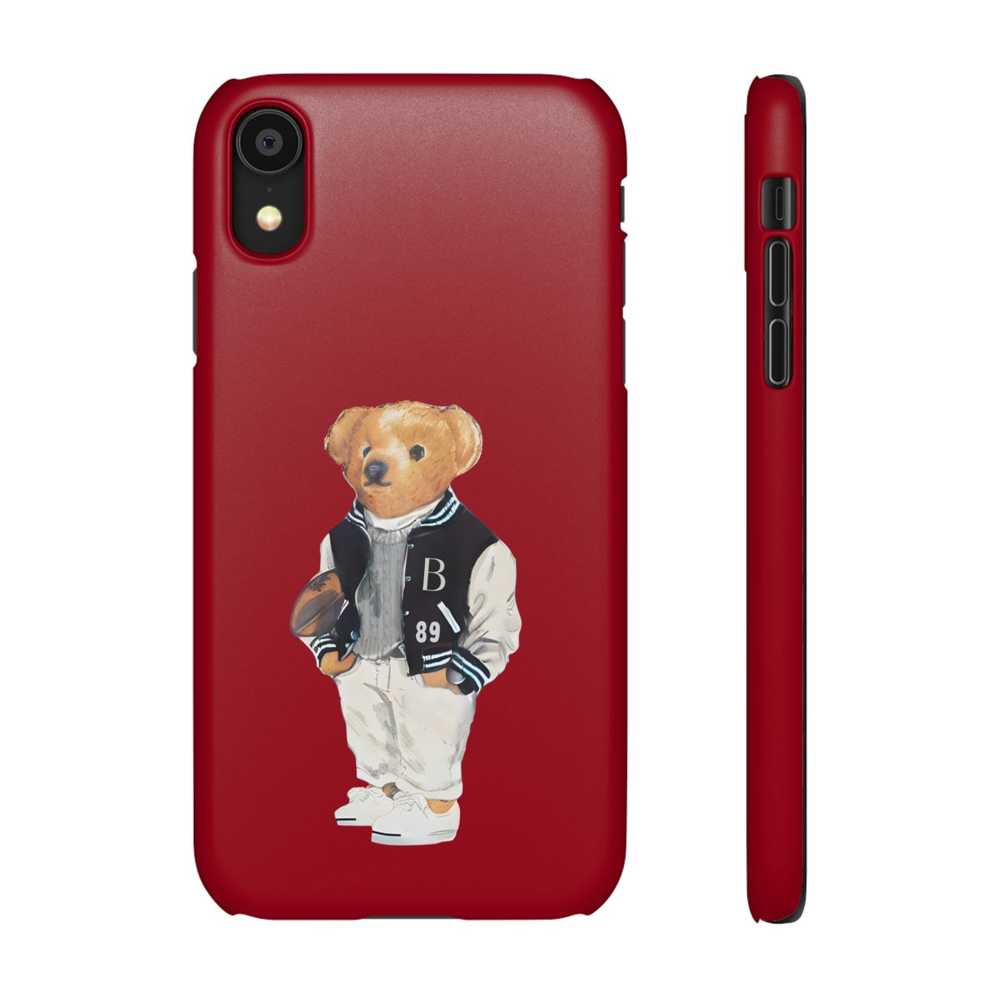 Red Bear Snap Case – Bold & Stylish