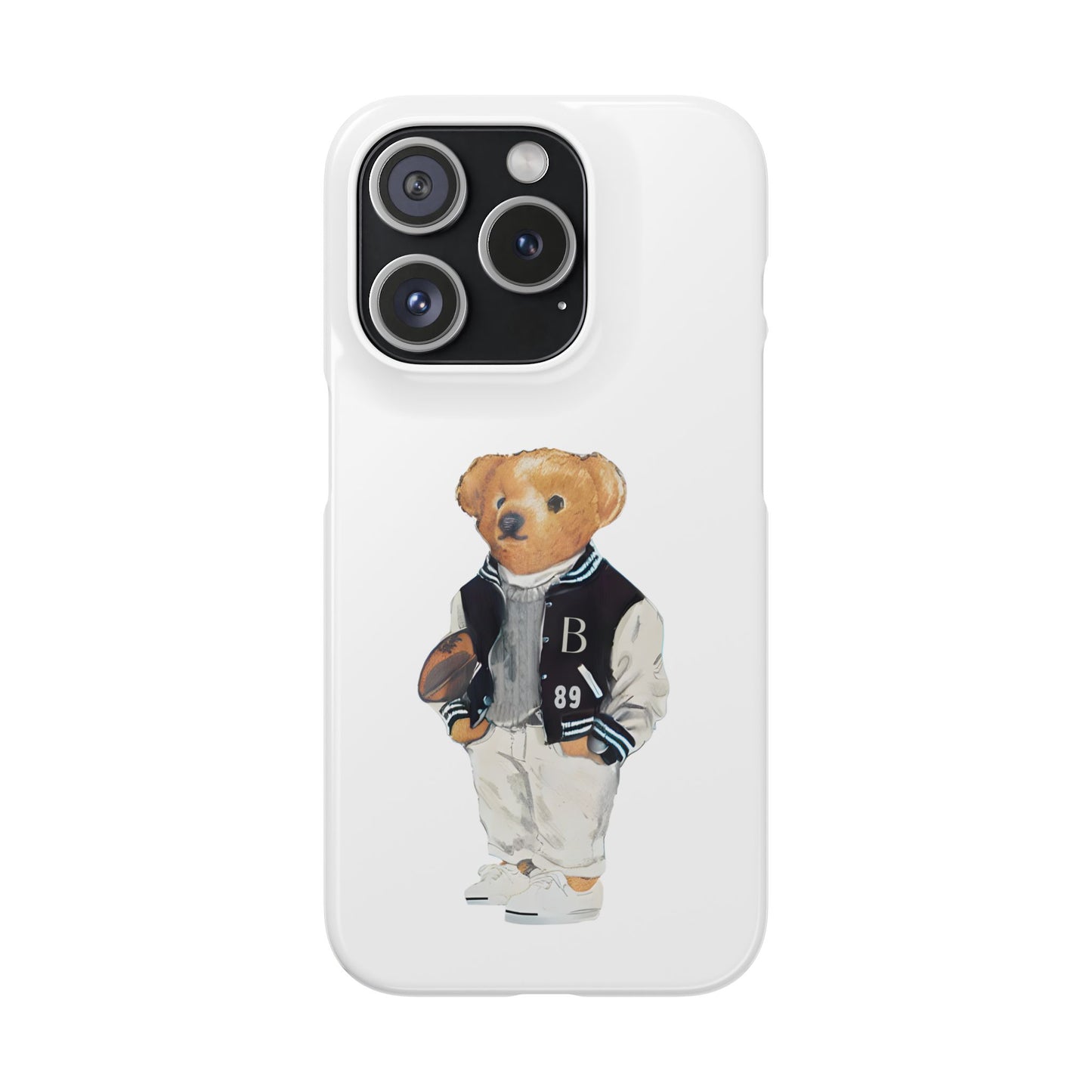 White Bear Snap Case – Bold & Stylish