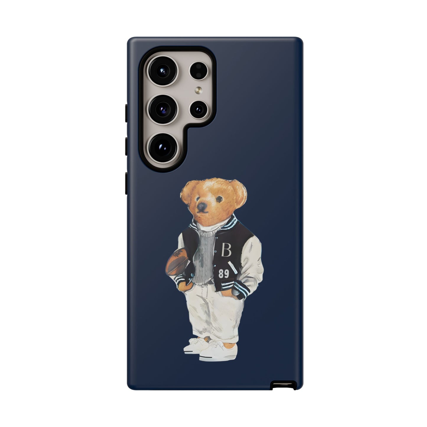 Dark Blue Tough Bear Phone Case