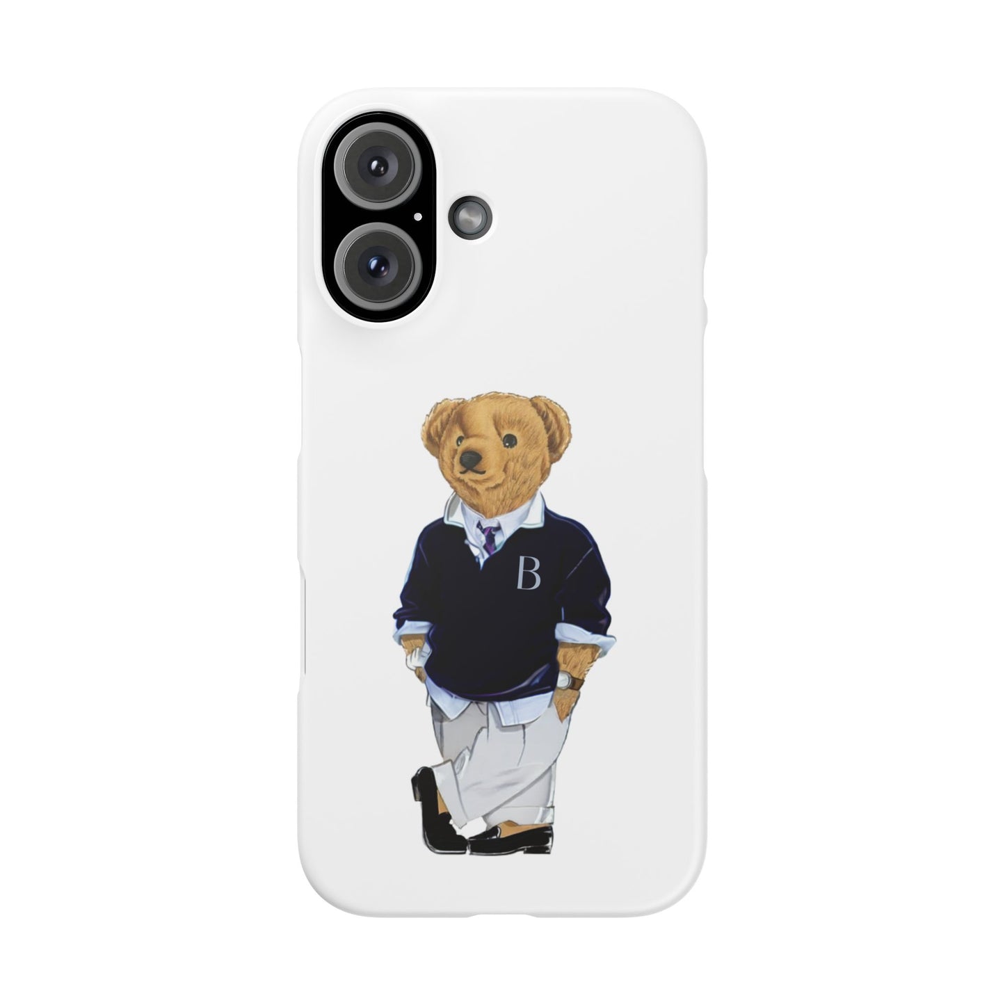 White Bear Snap Case – Bold & Stylish