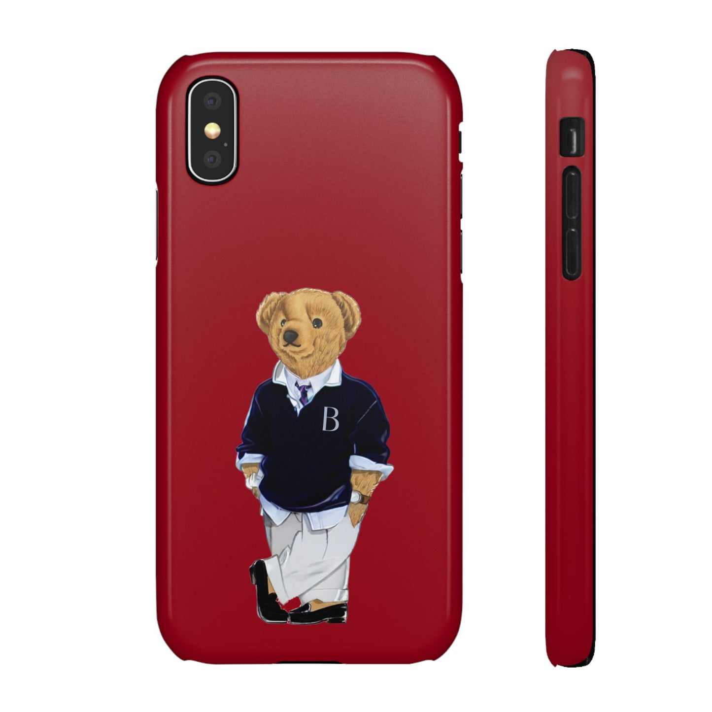 Red Bear Snap Case – Bold & Stylish