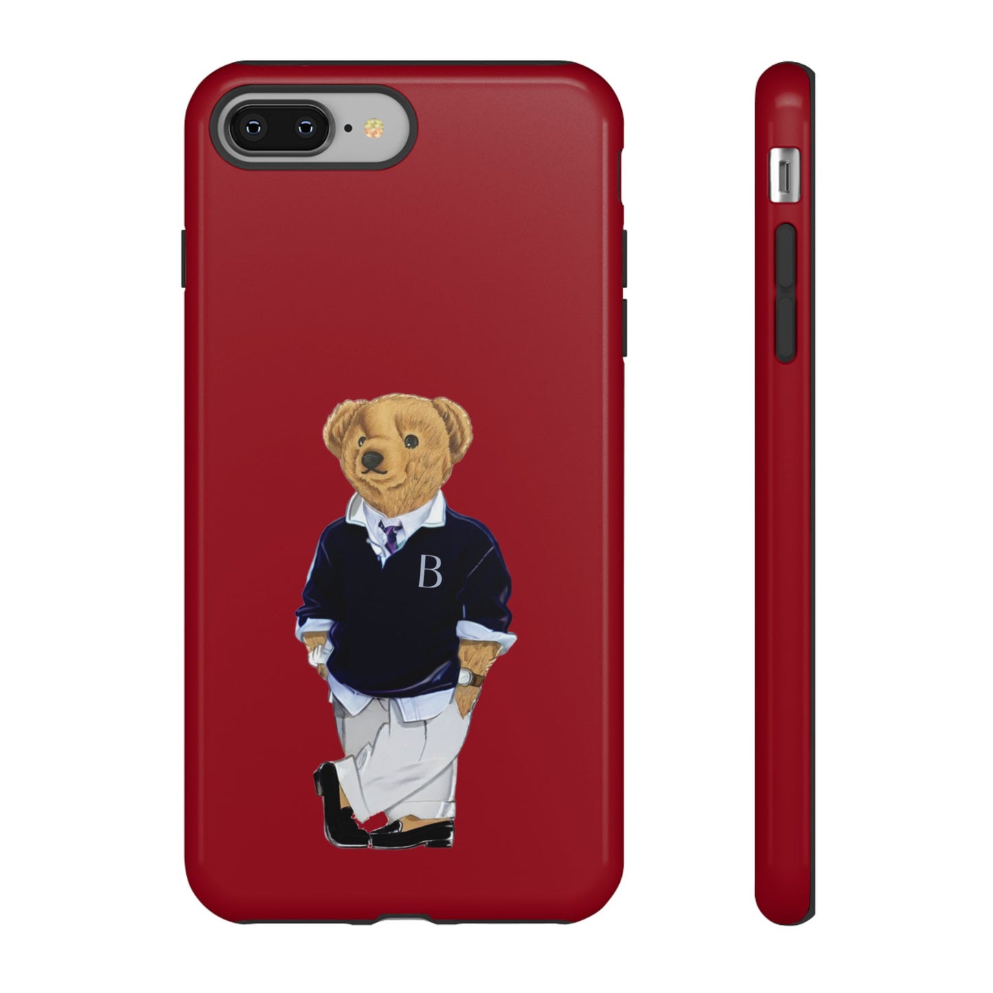 Red Bear Though Phone Case