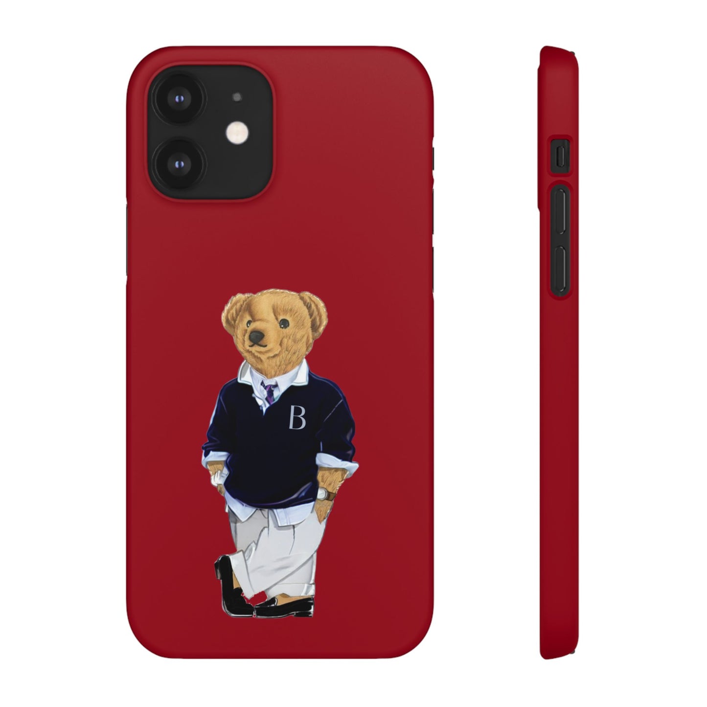 Red Bear Snap Case – Bold & Stylish