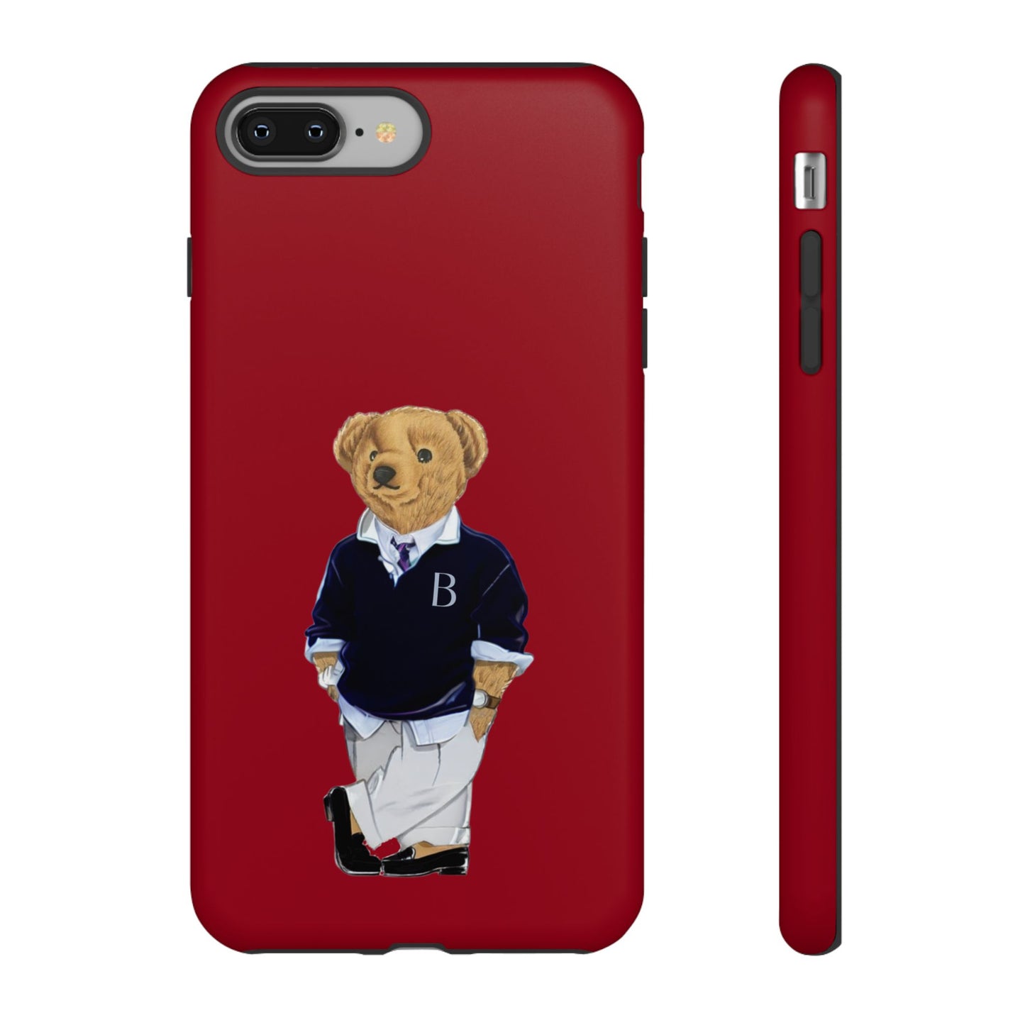 Red Bear Though Phone Case