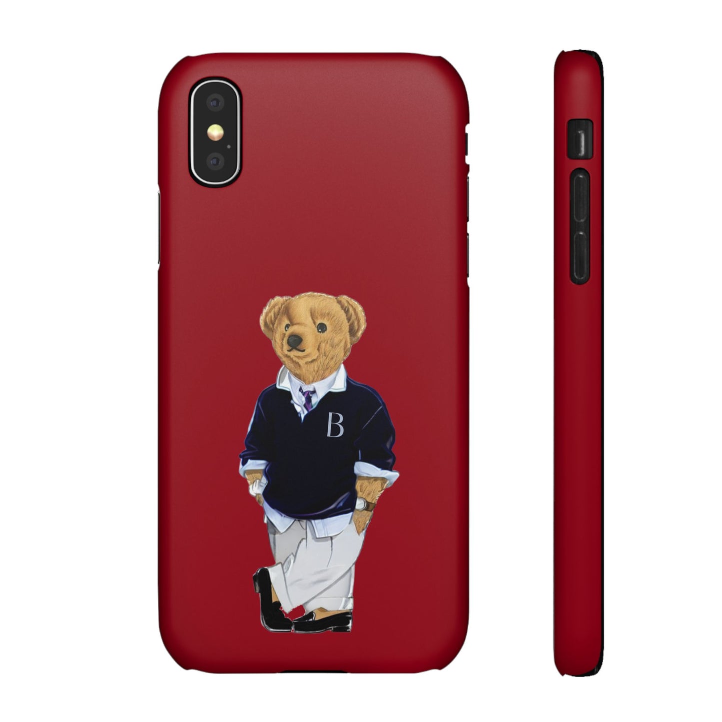 Red Bear Snap Case – Bold & Stylish