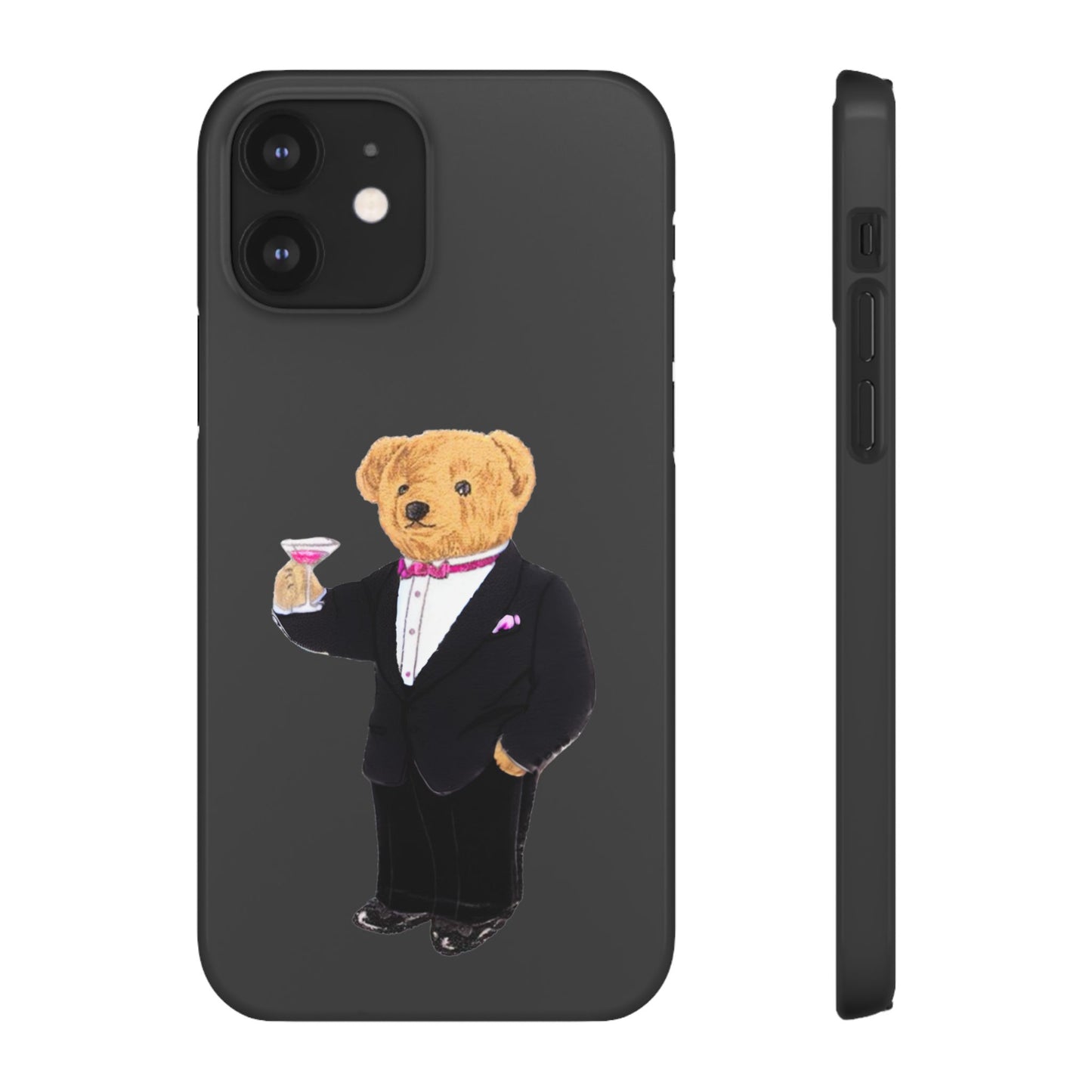 Light Black Bear Snap Case – Bold & Stylish