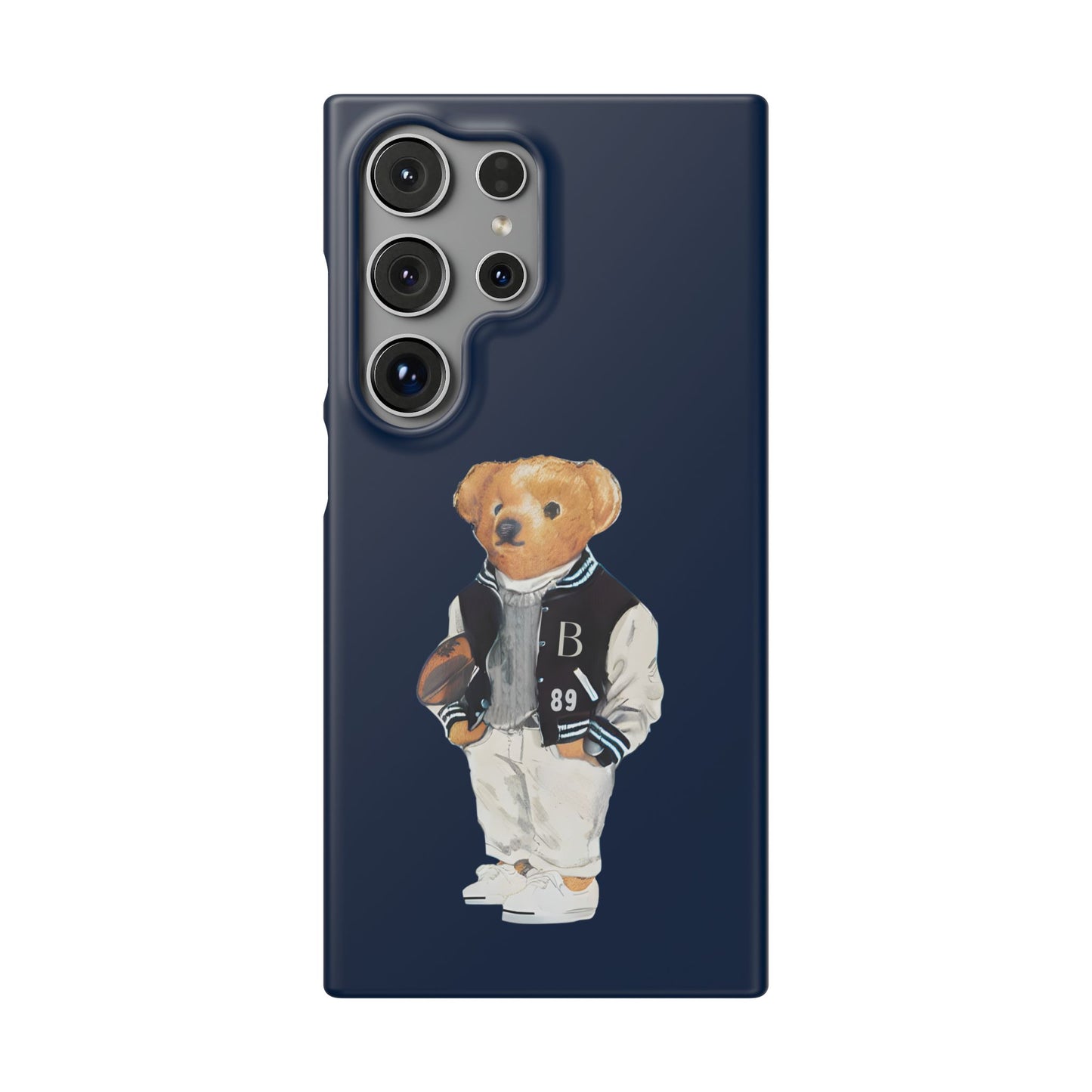 Dark Blue Bear Snap Case – Bold & Stylish