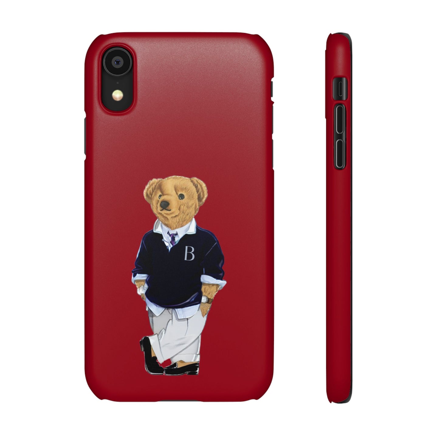 Red Bear Snap Case – Bold & Stylish