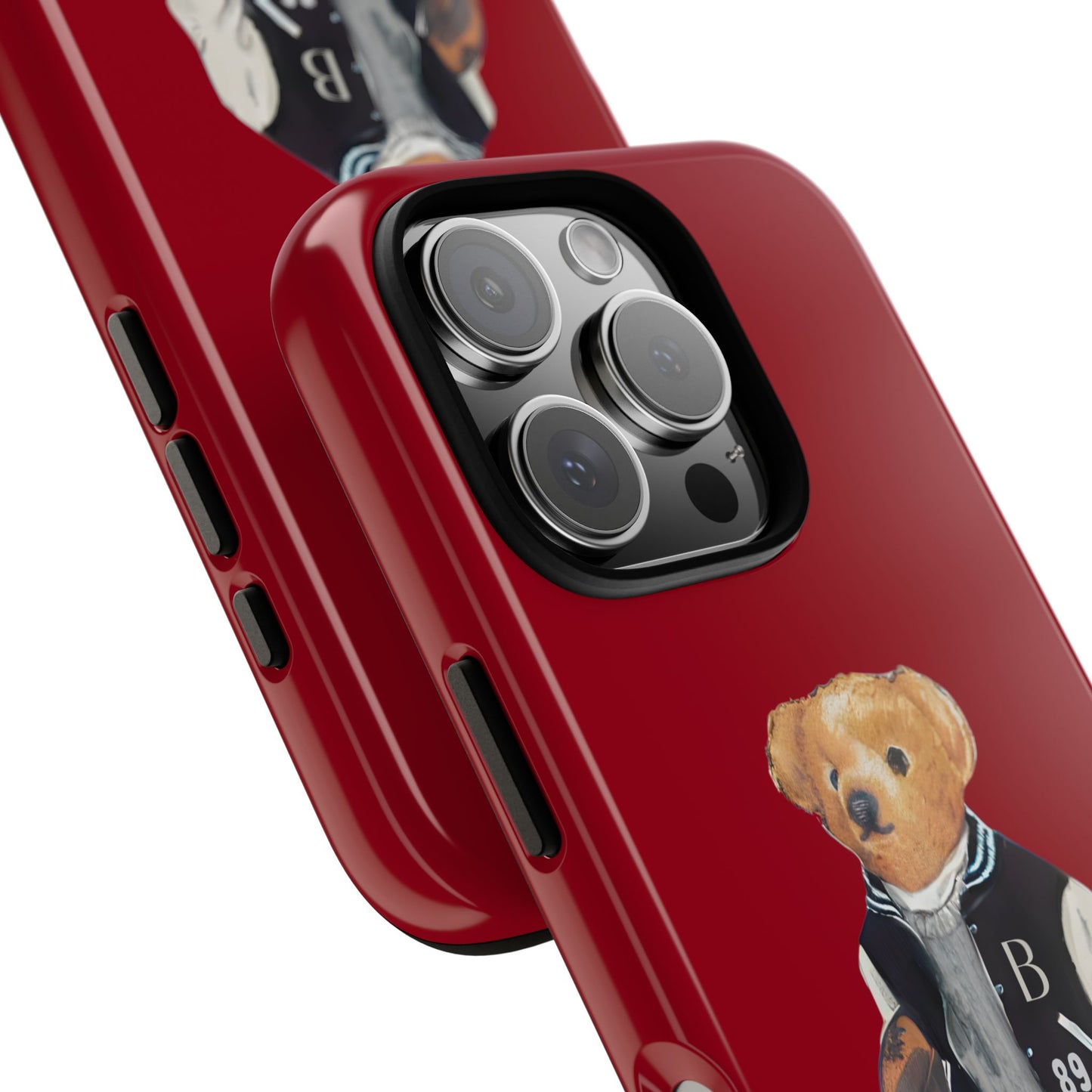 Red Tough Bear Phone Case