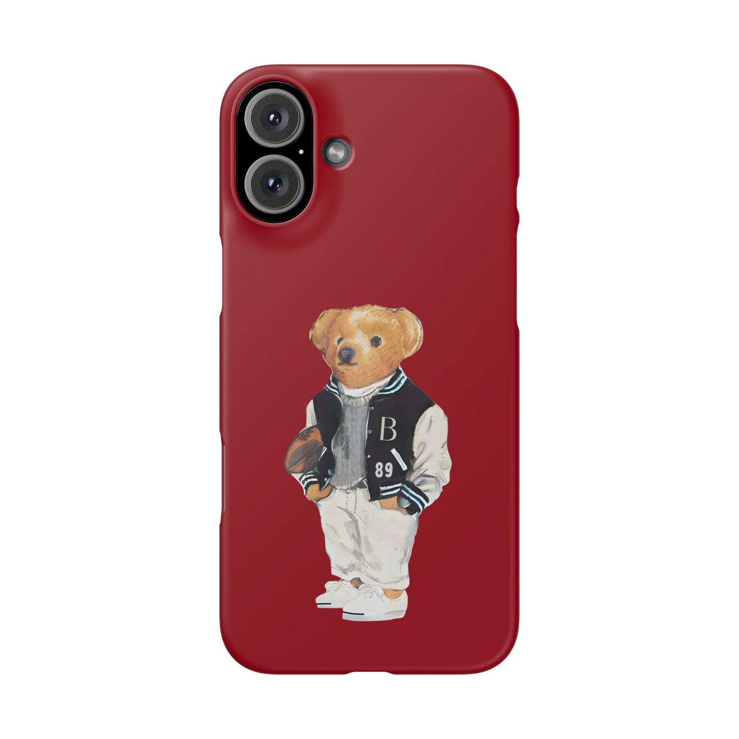 Red Bear Snap Case – Bold & Stylish