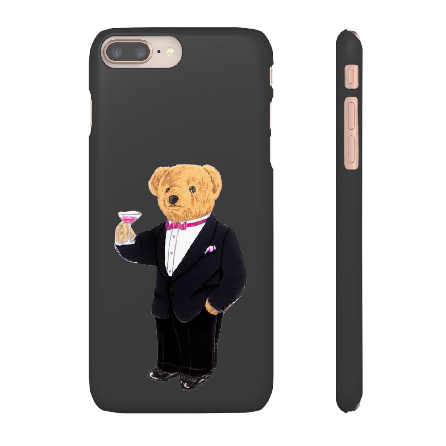 Light Black Bear Snap Case – Bold & Stylish