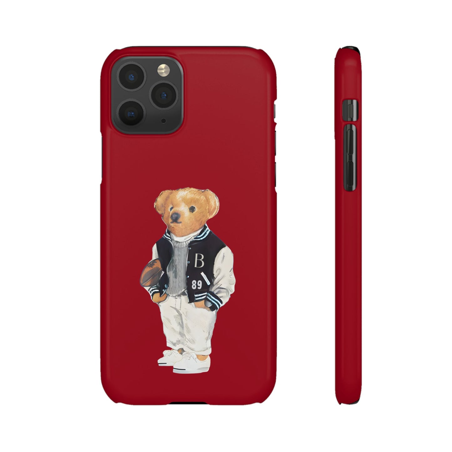 Red Bear Snap Case – Bold & Stylish