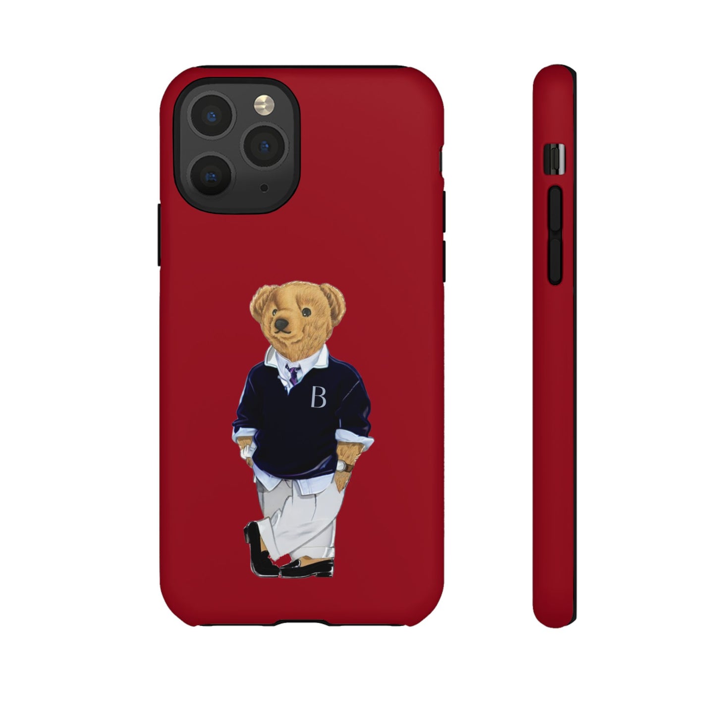 Red Bear Though Phone Case