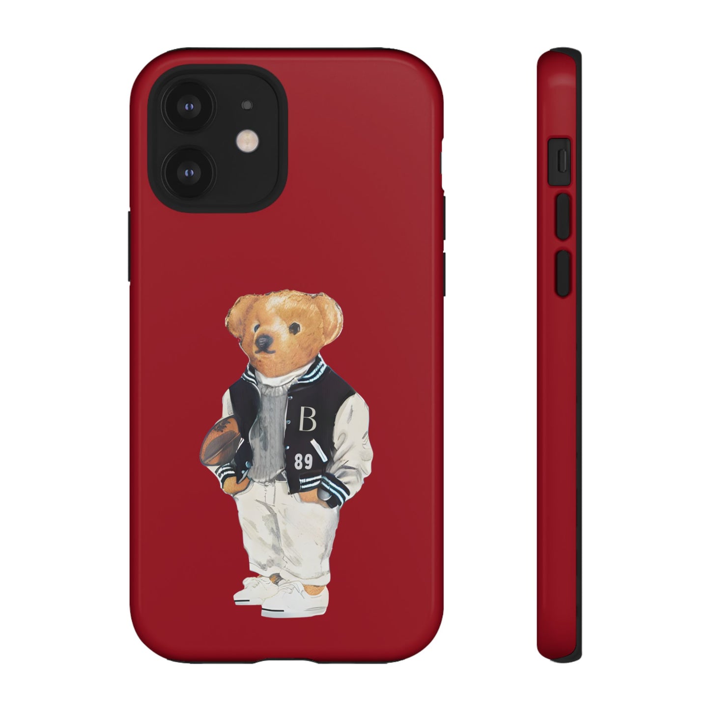 Red Tough Bear Phone Case