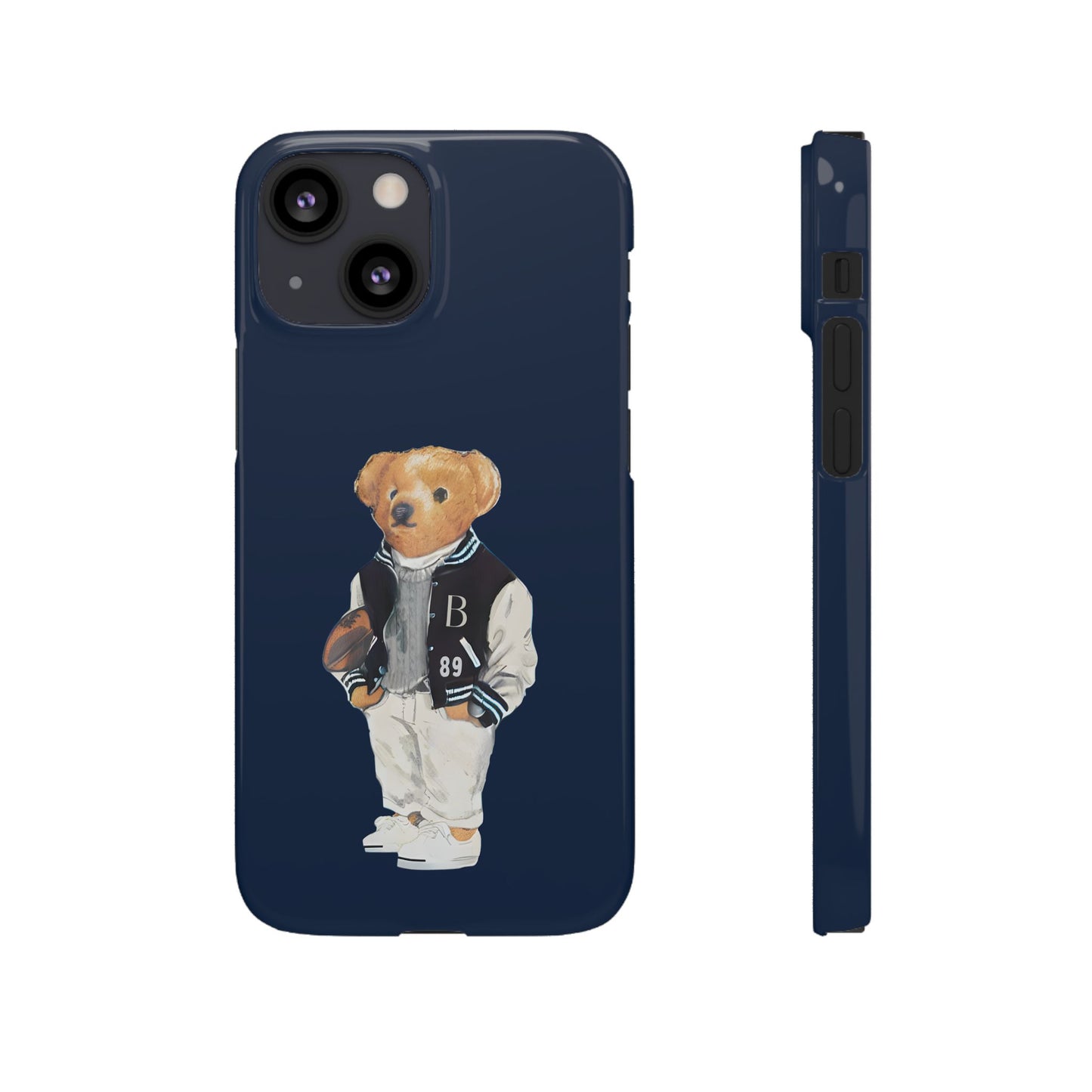 Dark Blue Bear Snap Case – Bold & Stylish