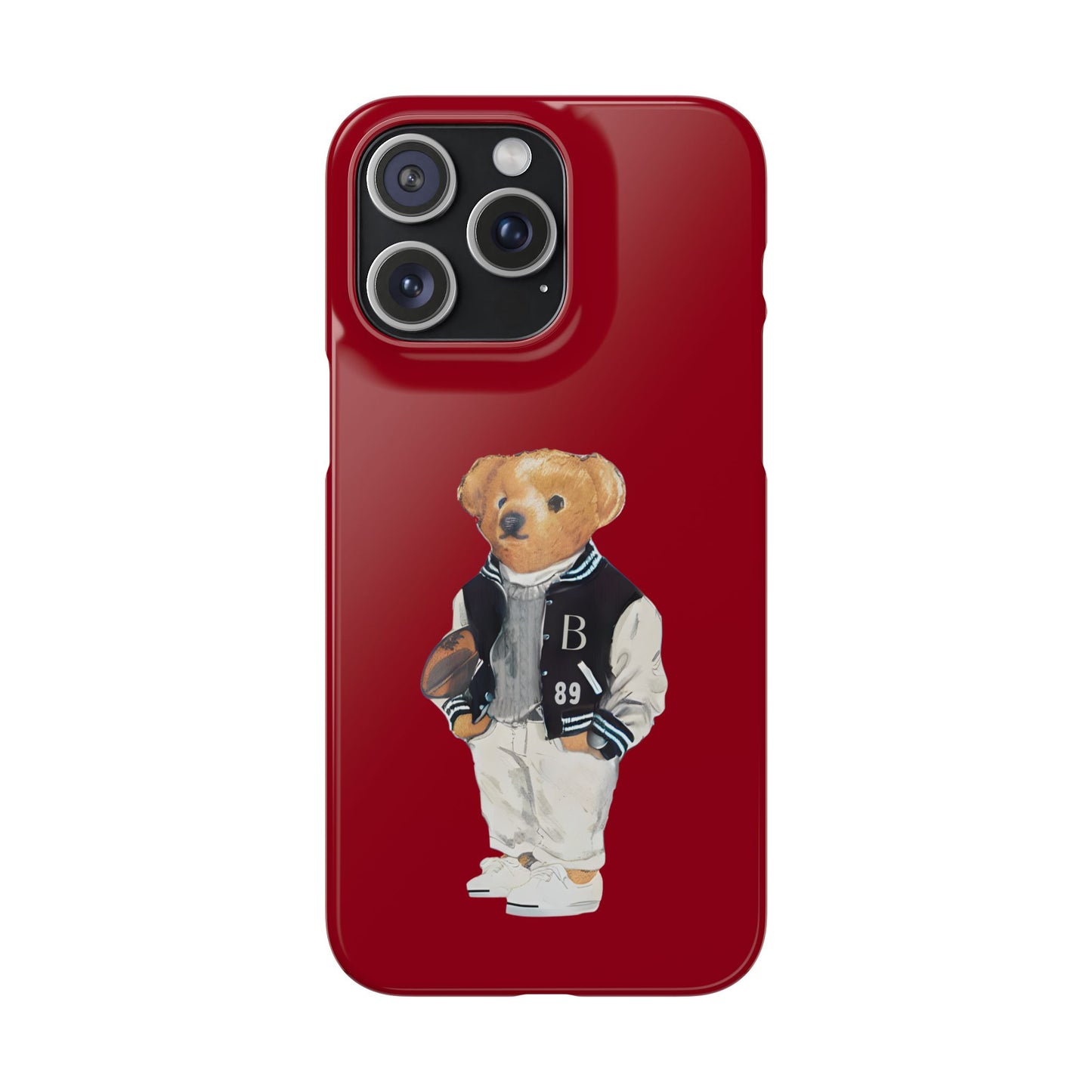 Red Bear Snap Case – Bold & Stylish