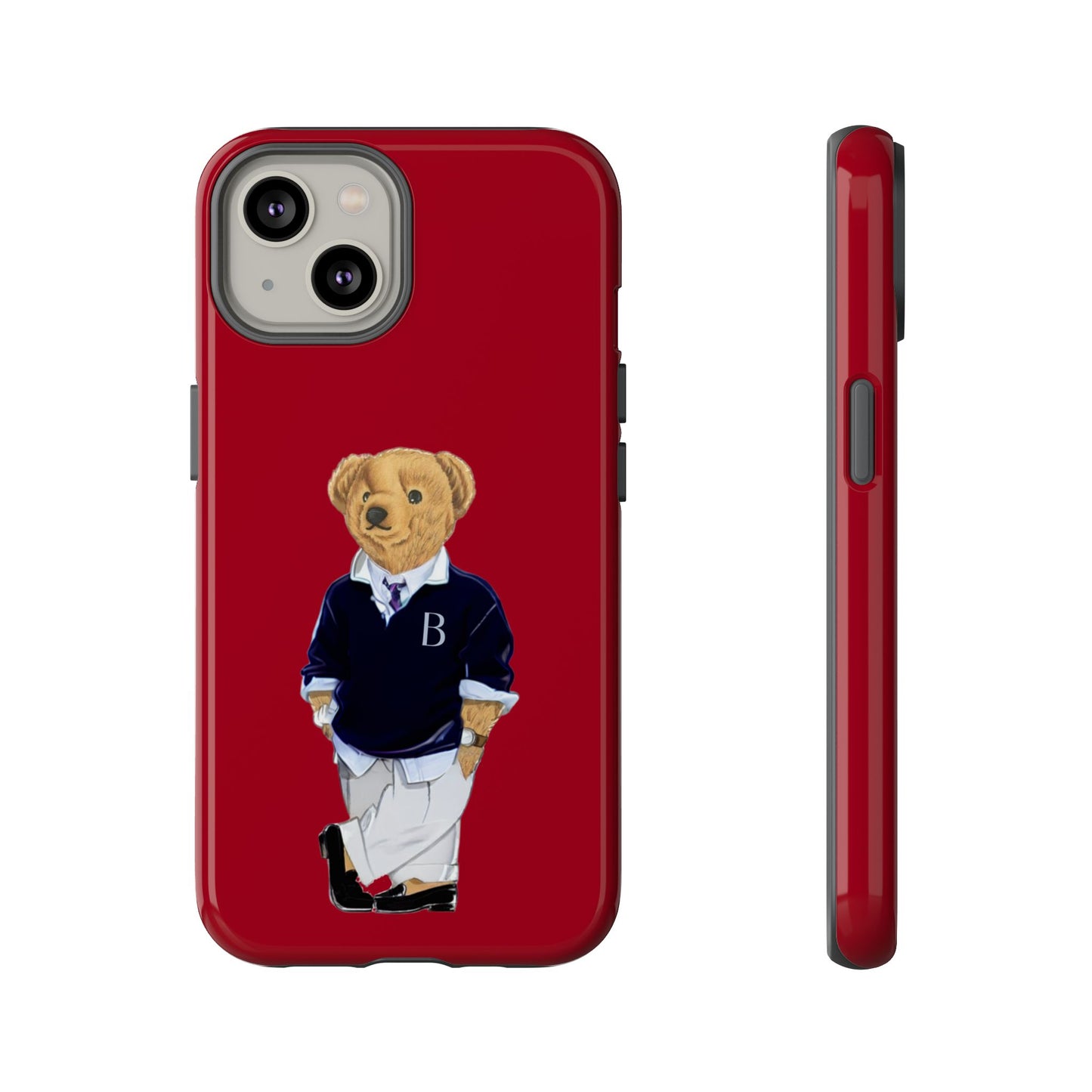 Red Bear Though Phone Case