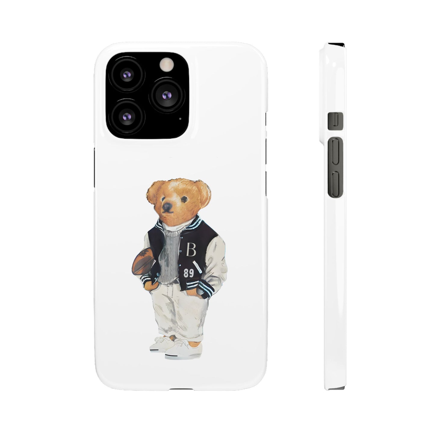 White Bear Snap Case – Bold & Stylish