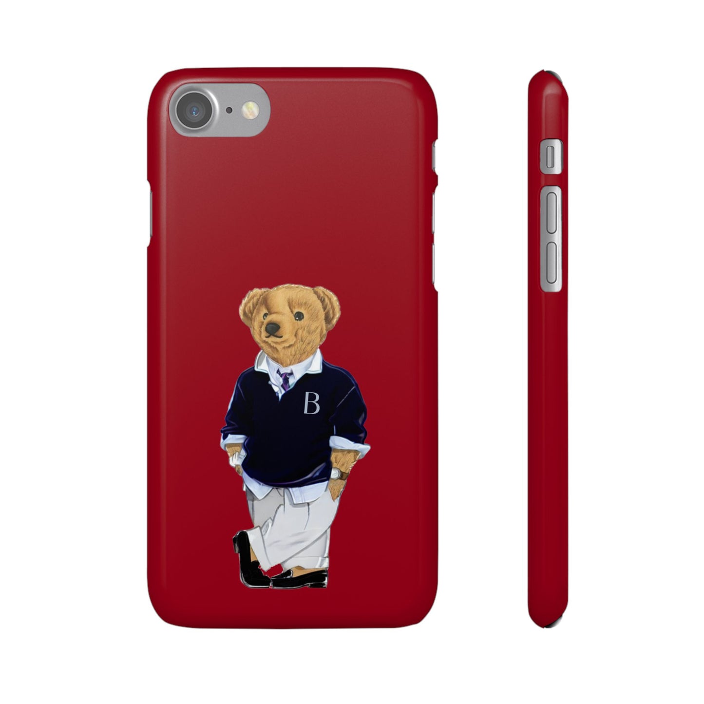 Red Bear Snap Case – Bold & Stylish