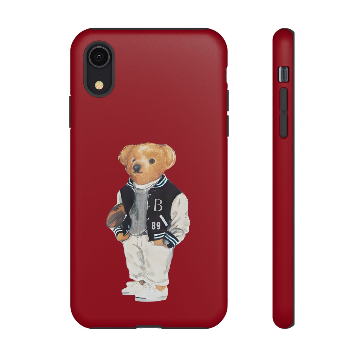 Red Tough Bear Phone Case