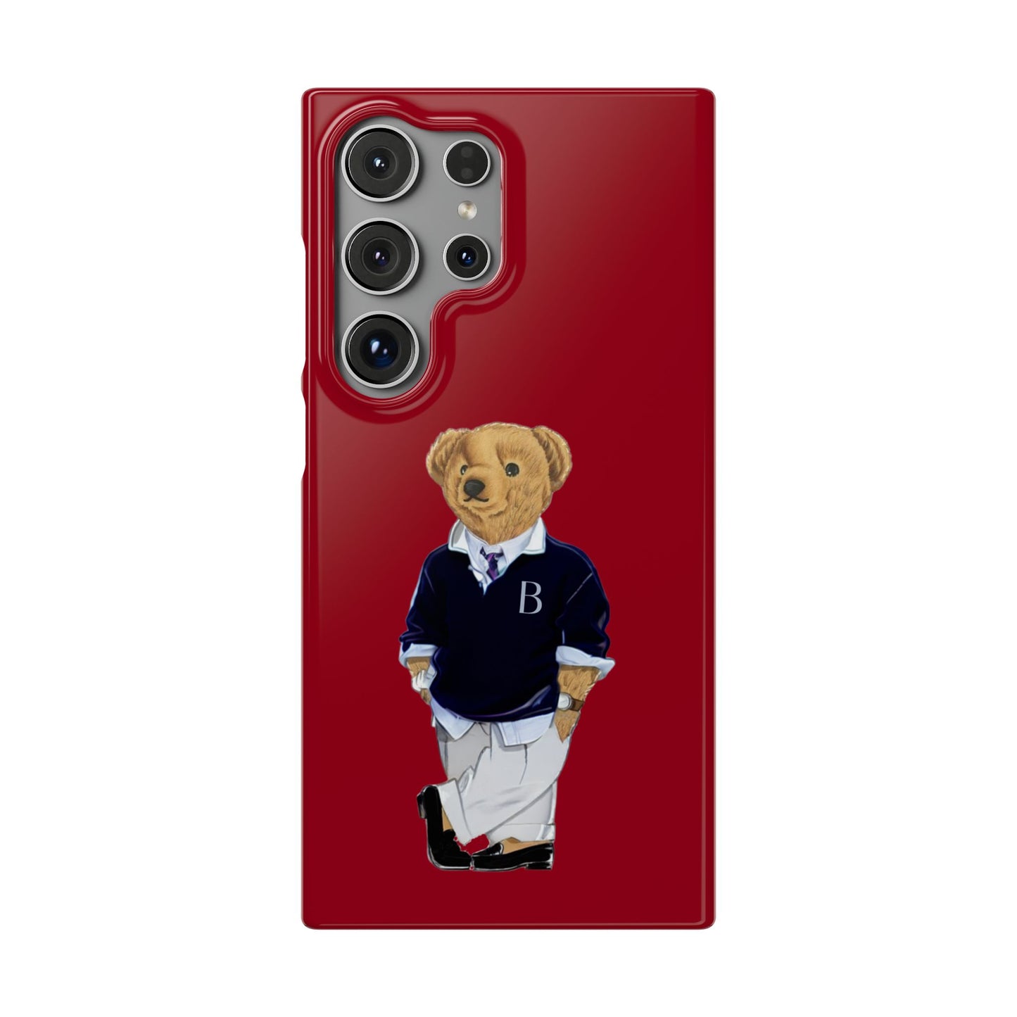 Red Bear Snap Case – Bold & Stylish