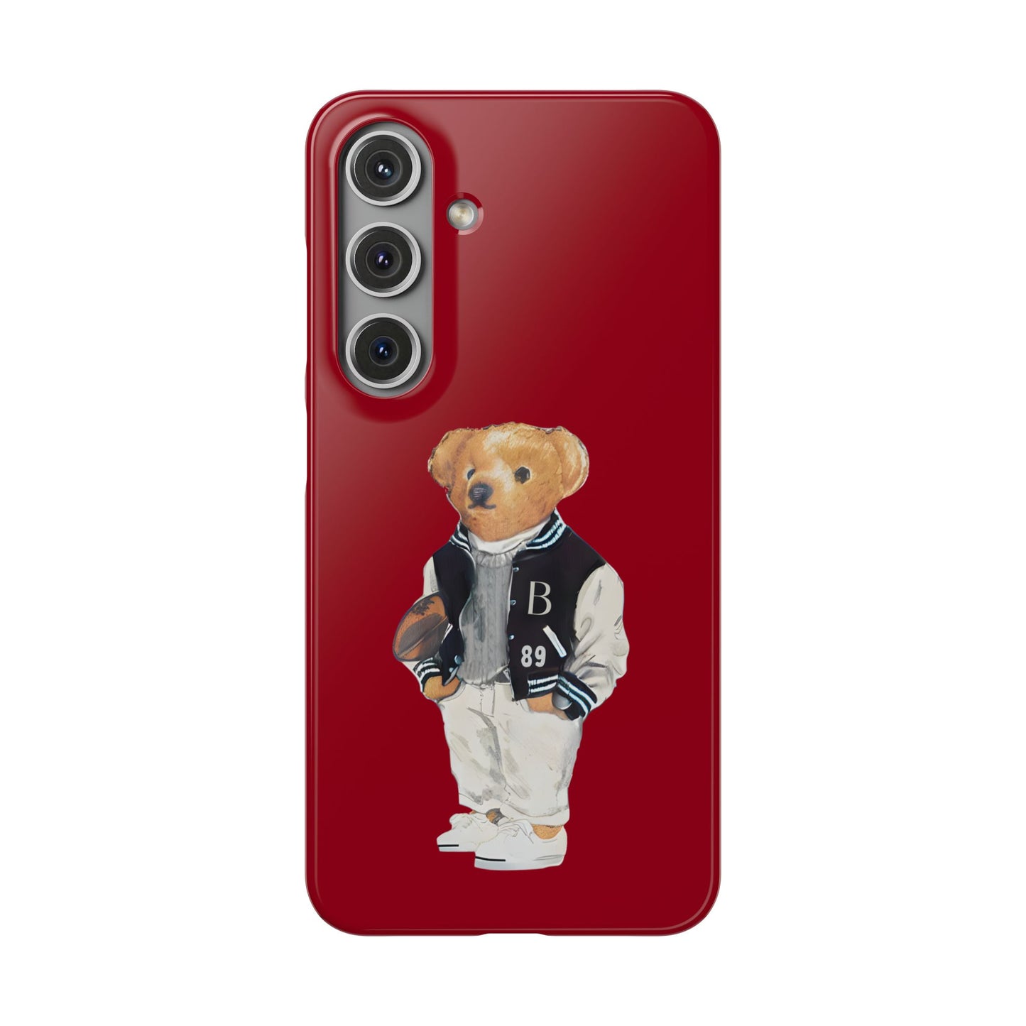 Red Bear Snap Case – Bold & Stylish