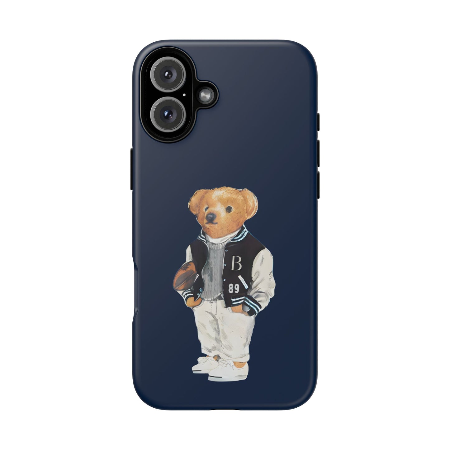 Dark Blue Tough Bear Phone Case